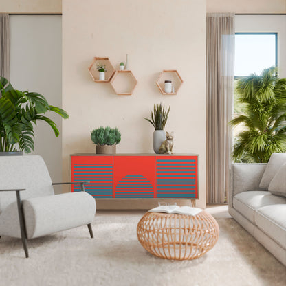 RISING GEOMETRY STARS 3-Door Sideboard