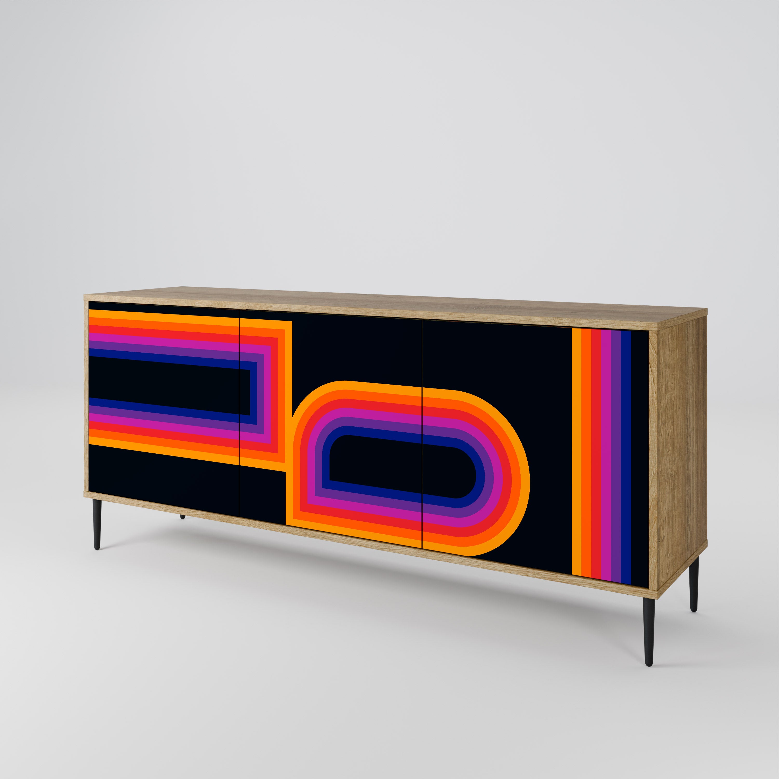 BLINDED BY THE LIGHTS 3-Door Sideboard