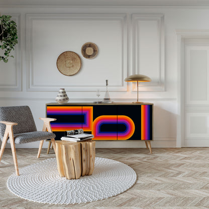 BLINDED BY THE LIGHTS 3-Door Sideboard