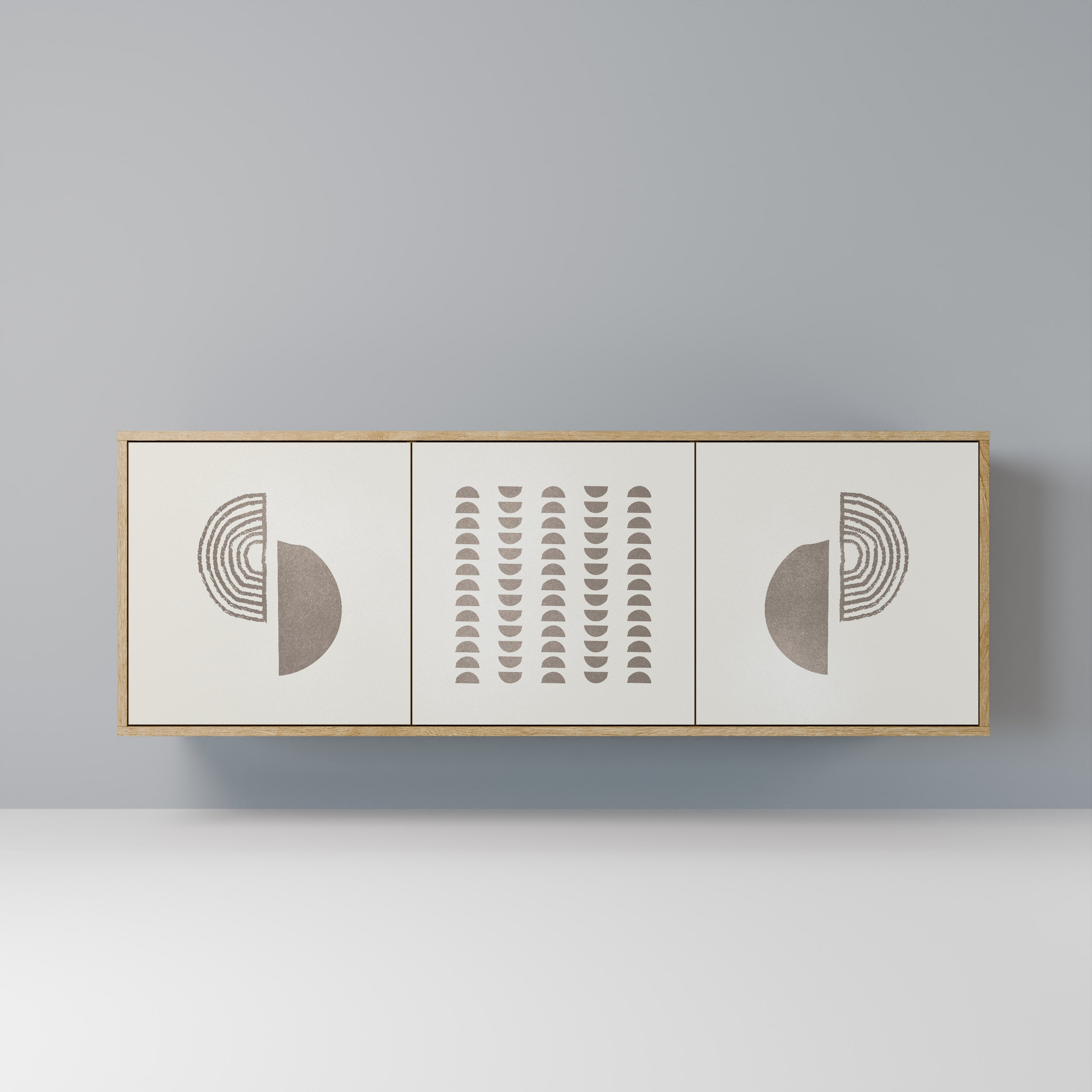 Buffet 3 portes HARMONY ESSENCE effet chêne