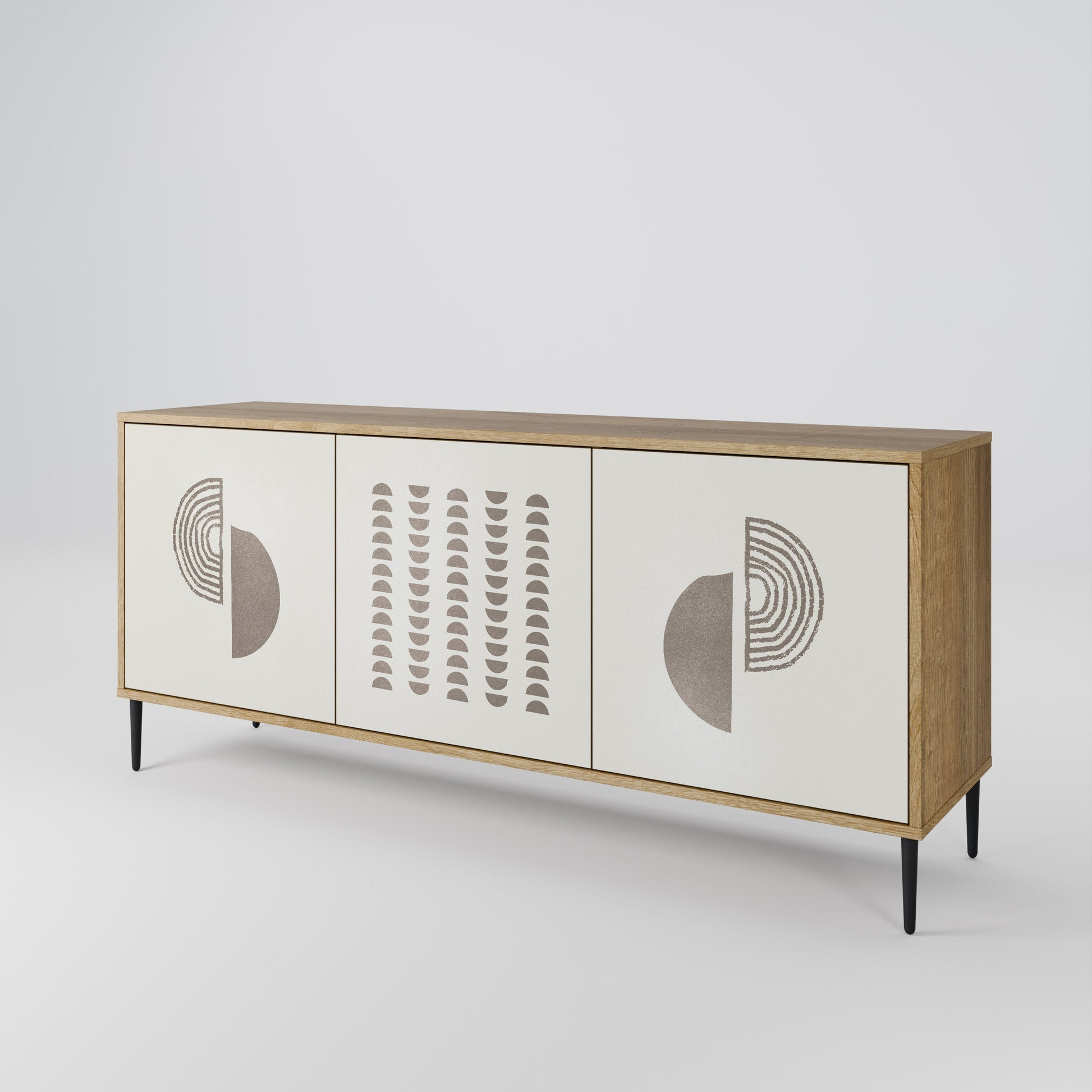 Buffet 3 portes HARMONY ESSENCE effet chêne