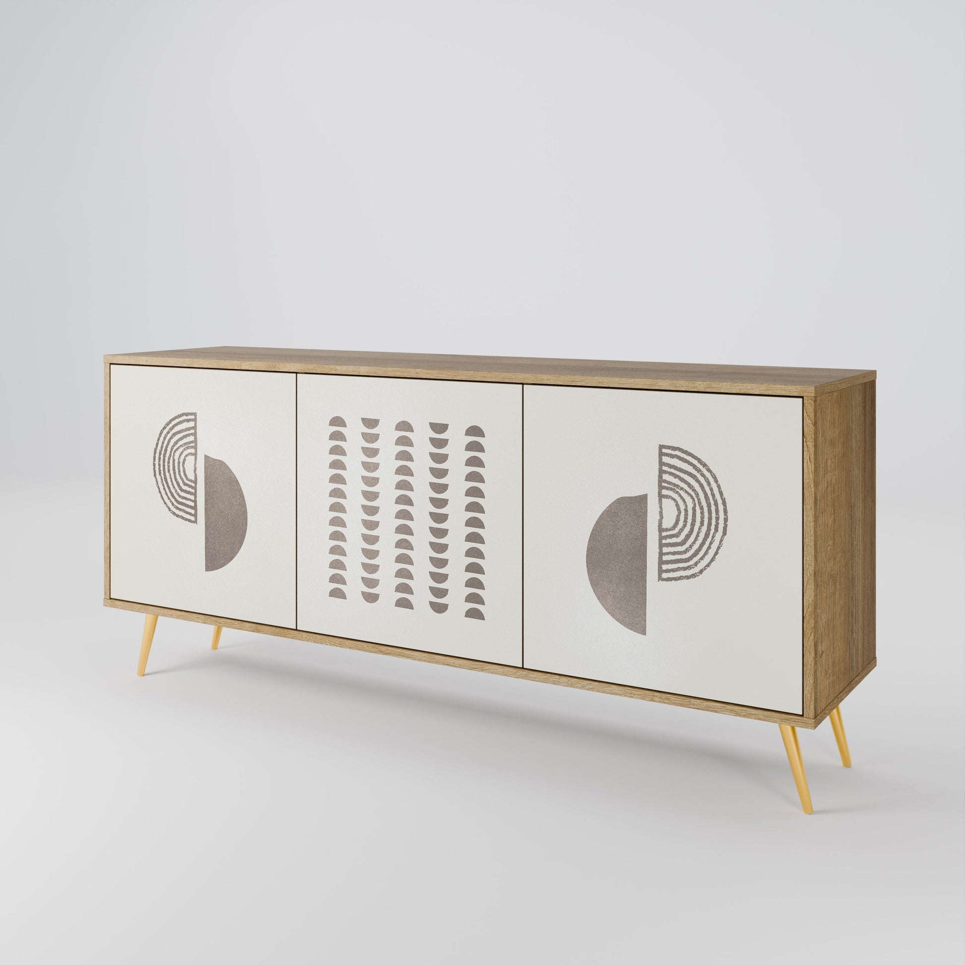 Buffet 3 portes HARMONY ESSENCE effet chêne
