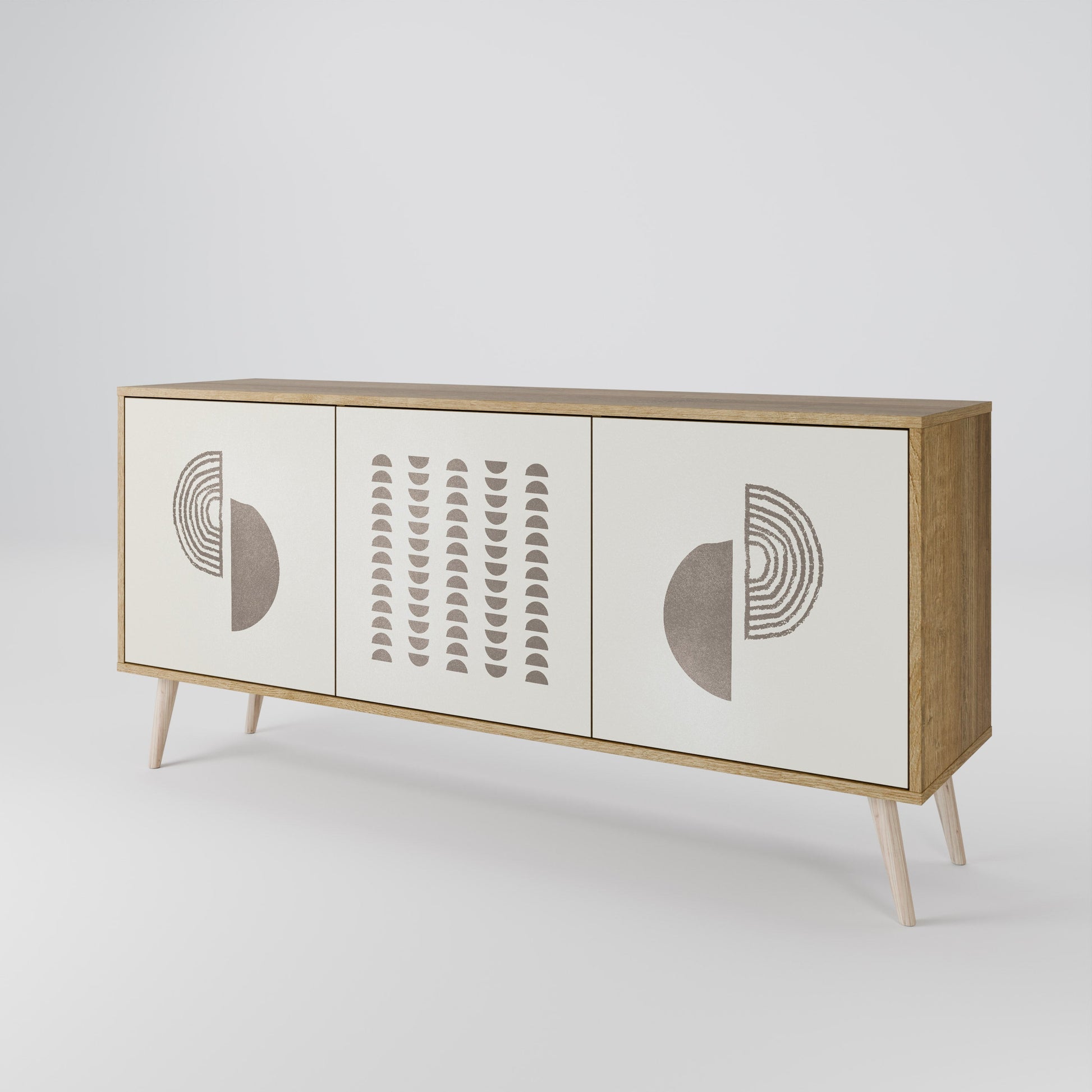 Buffet 3 portes HARMONY ESSENCE effet chêne