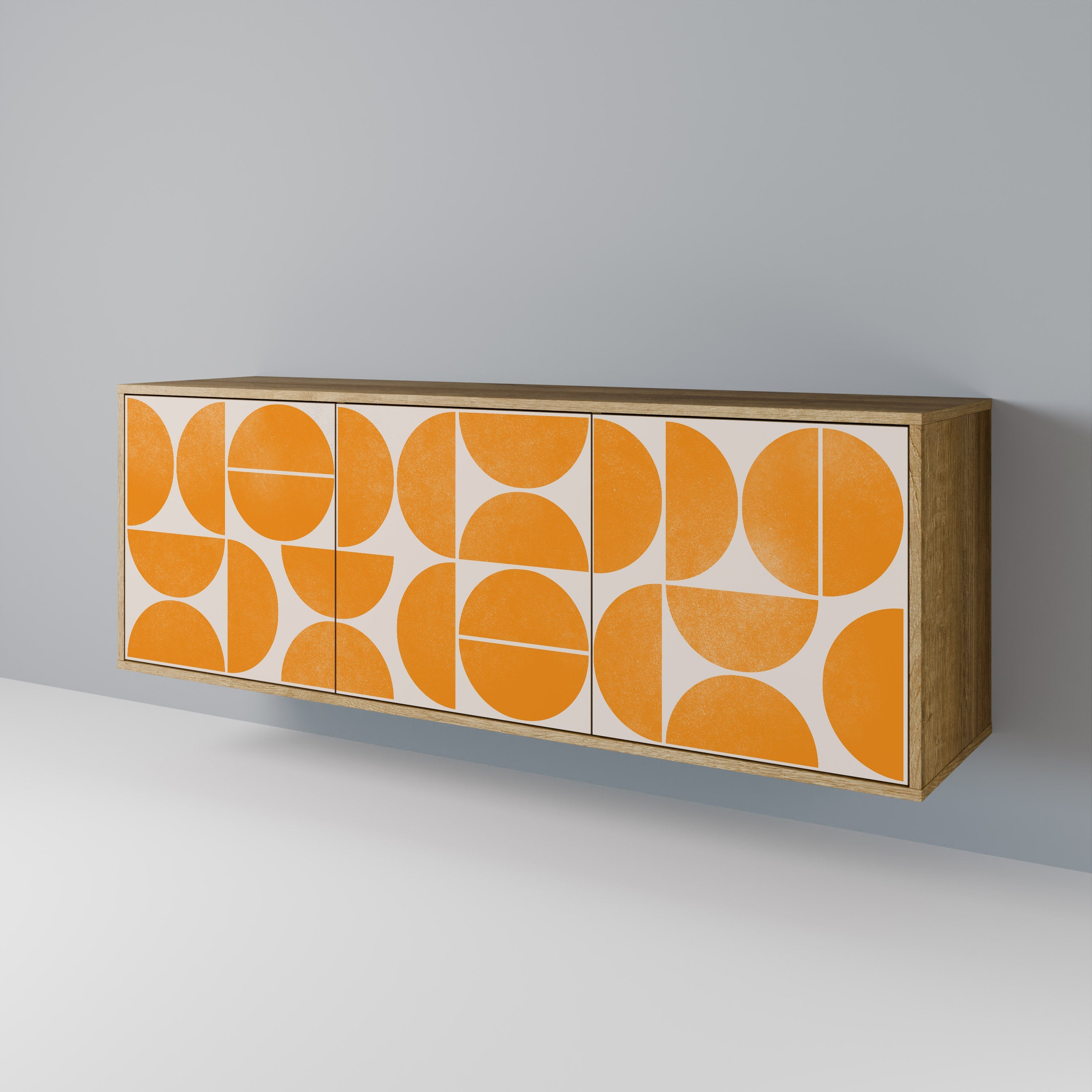 Buffet 3 portes RECURRING DREAMS effet chêne