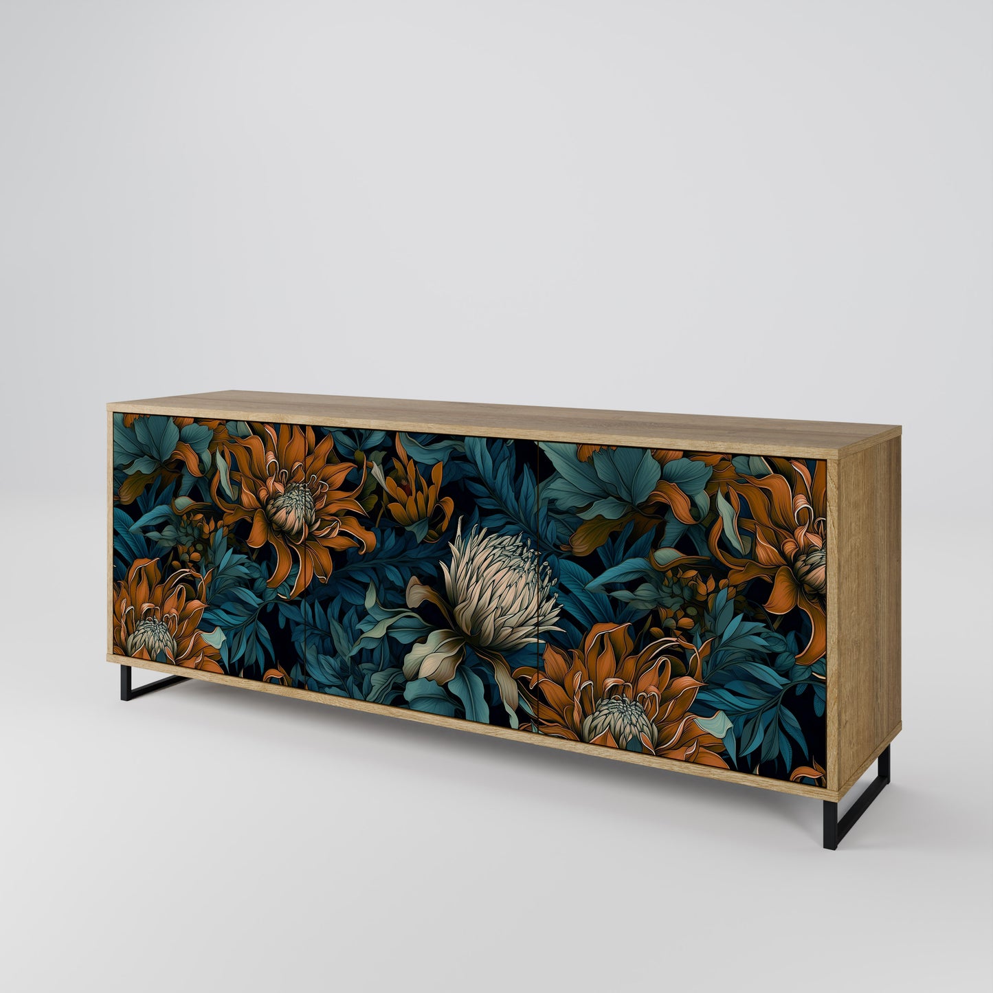 MORNING BLOOM 3-Door Sideboard