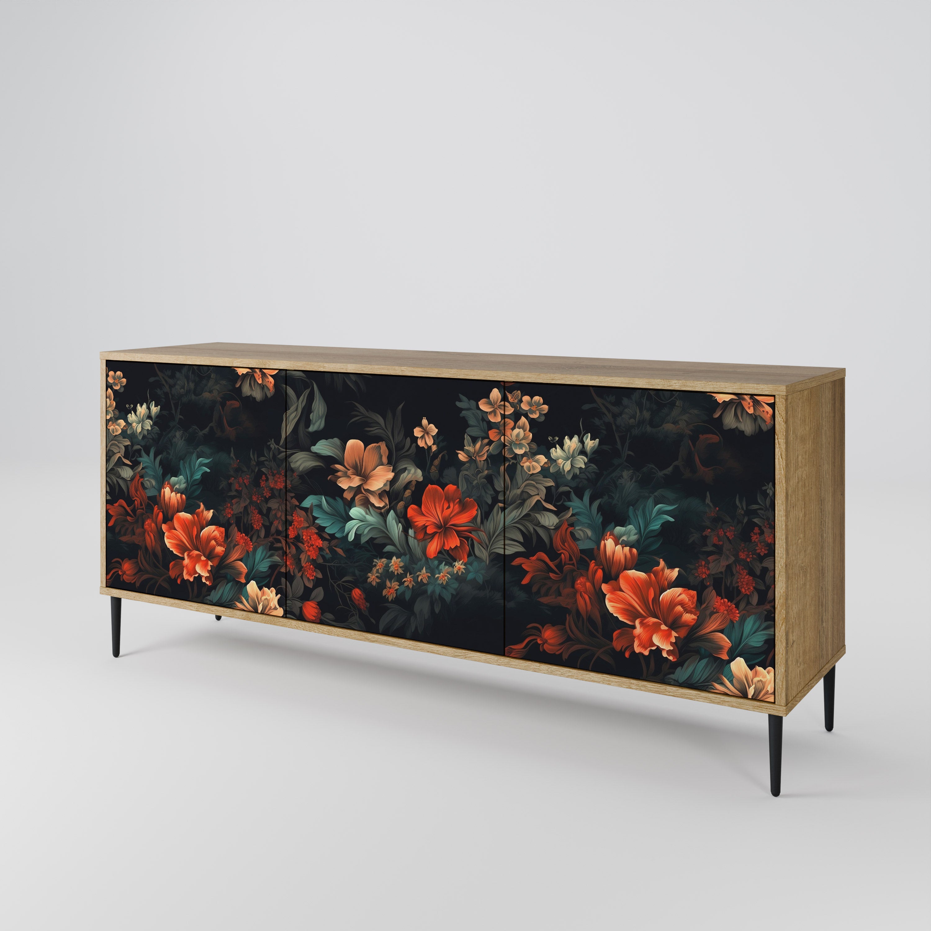 IMAGINARY BLOSSOM 3-Door Sideboard