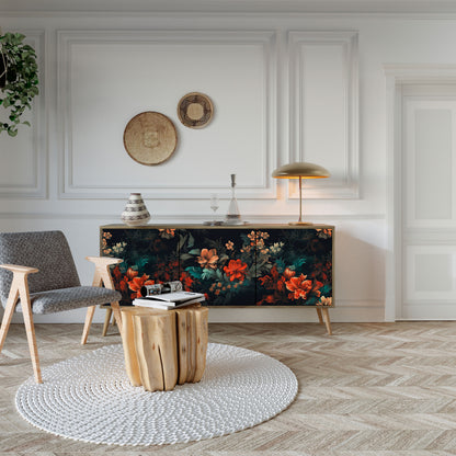 IMAGINARY BLOSSOM 3-Door Sideboard