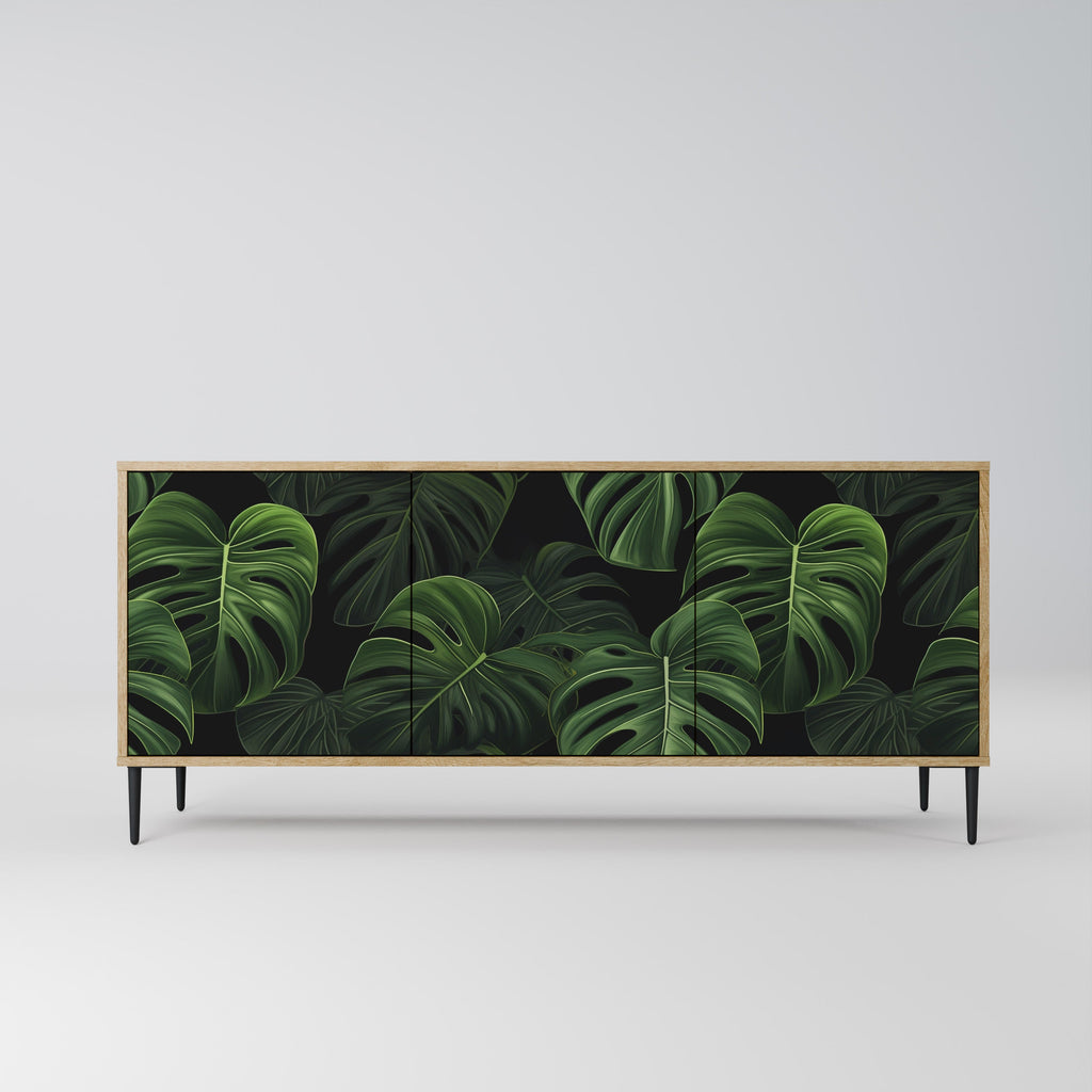 INFINITE MONSTERA 3-Door Sideboard in Oak Effect
