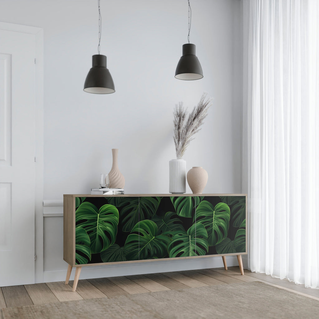 INFINITE MONSTERA 3-Door Sideboard in Oak Effect