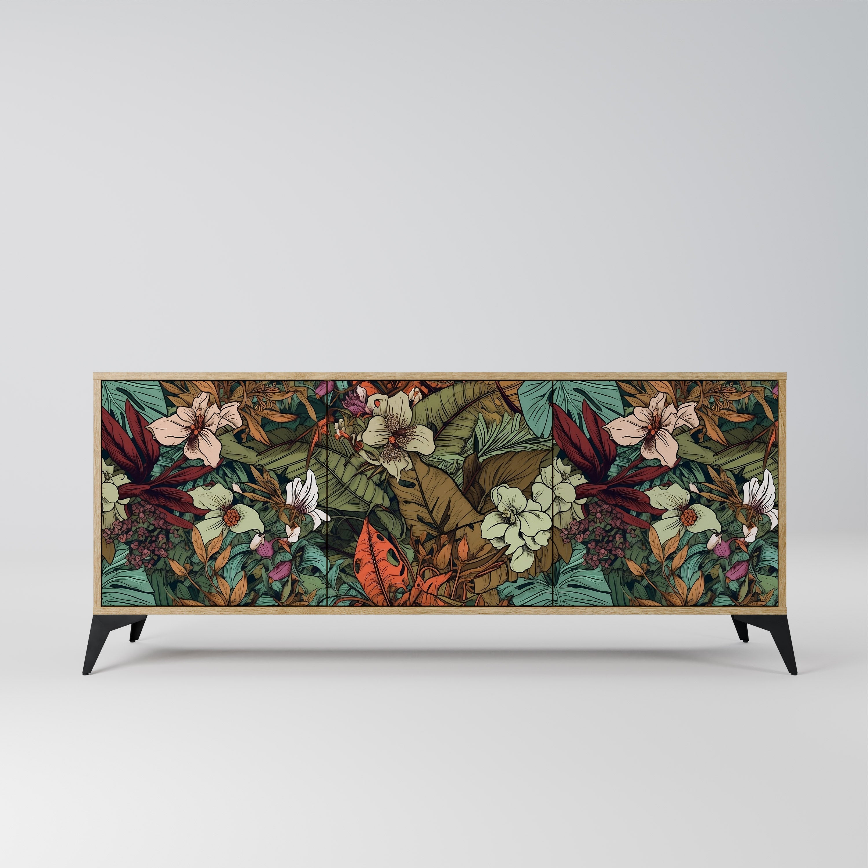 Buffet 3 portes effet chêne BOTANICAL EMERGENCE