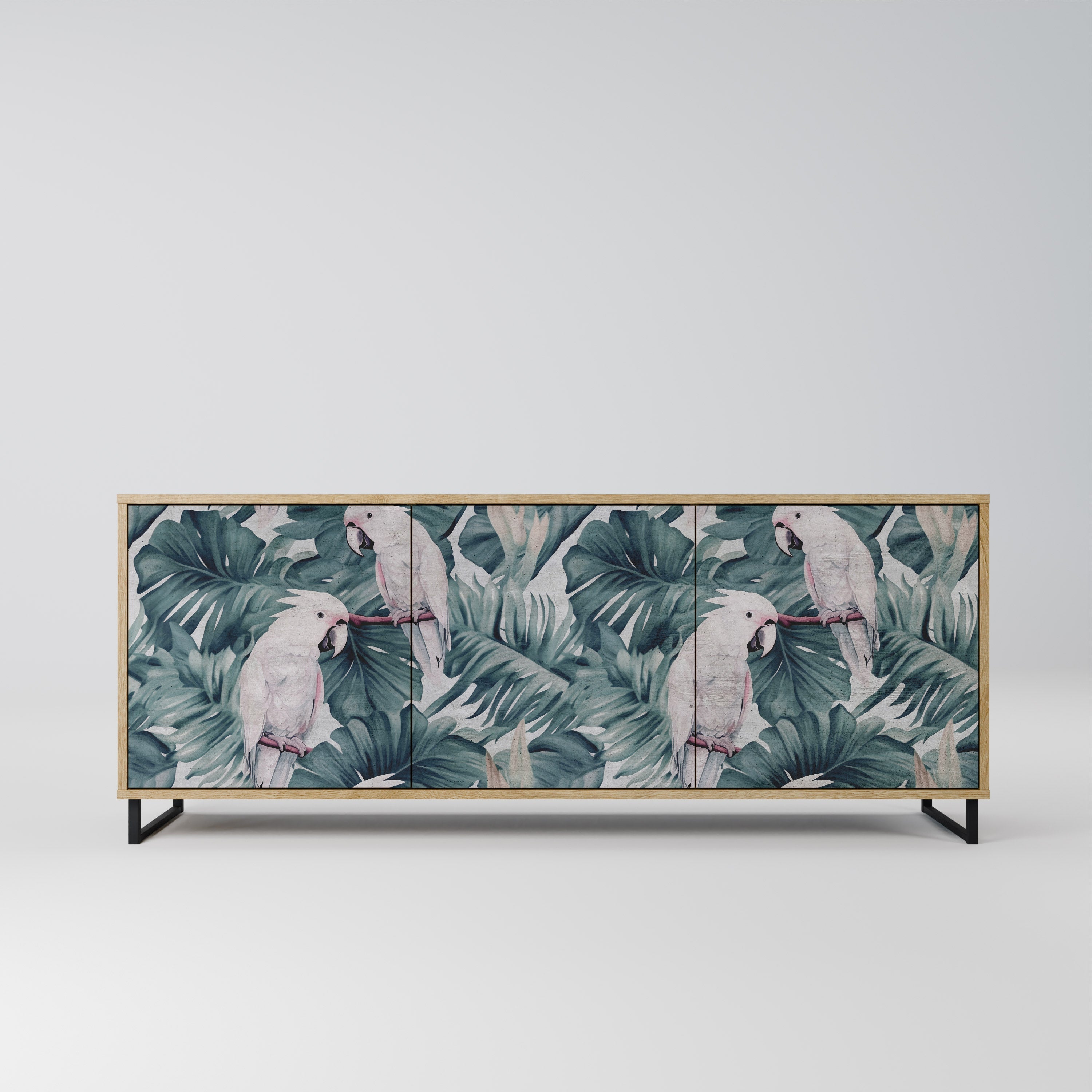 Buffet 3 portes POPINJAY LOOK effet chêne