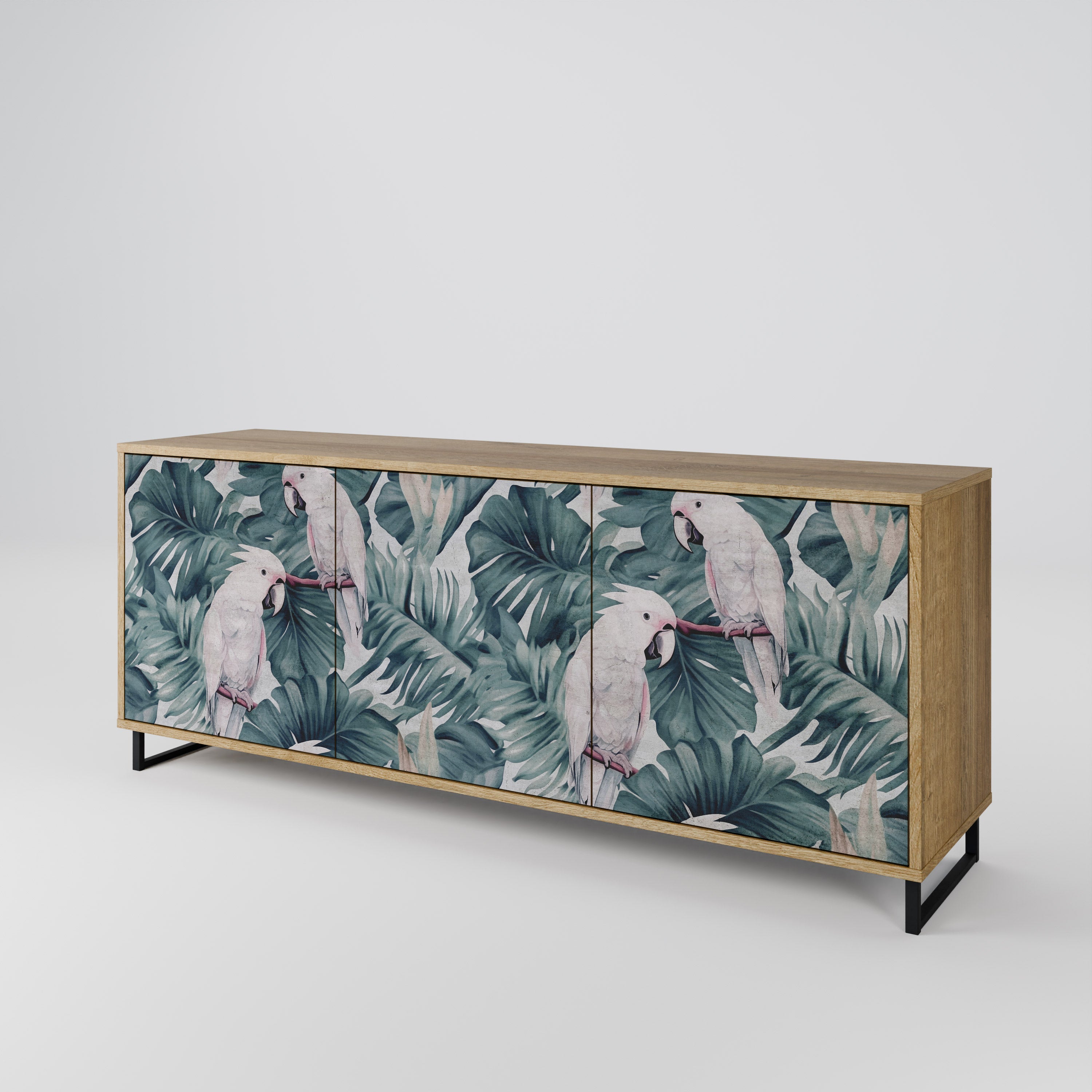 Buffet 3 portes POPINJAY LOOK effet chêne