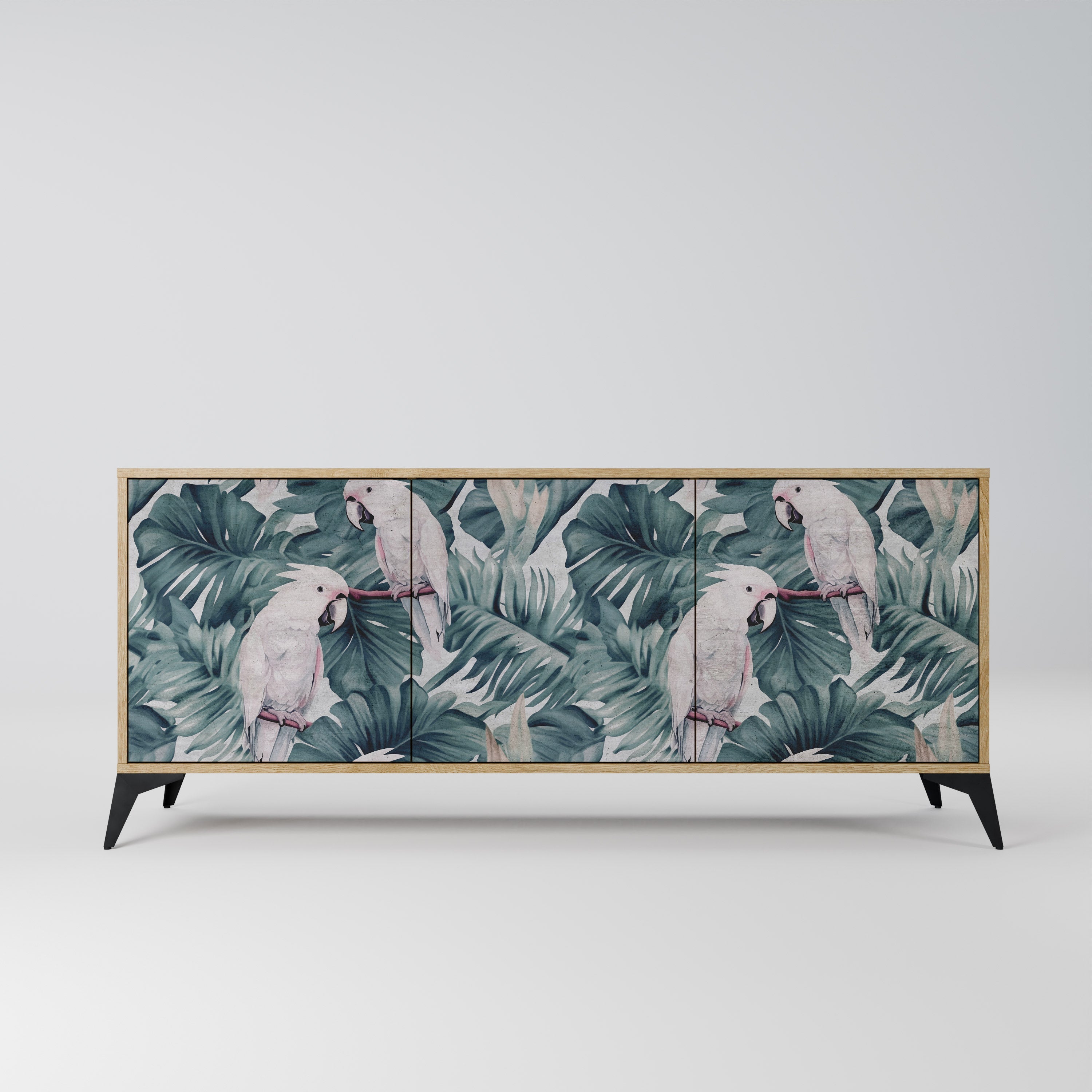 Buffet 3 portes POPINJAY LOOK effet chêne