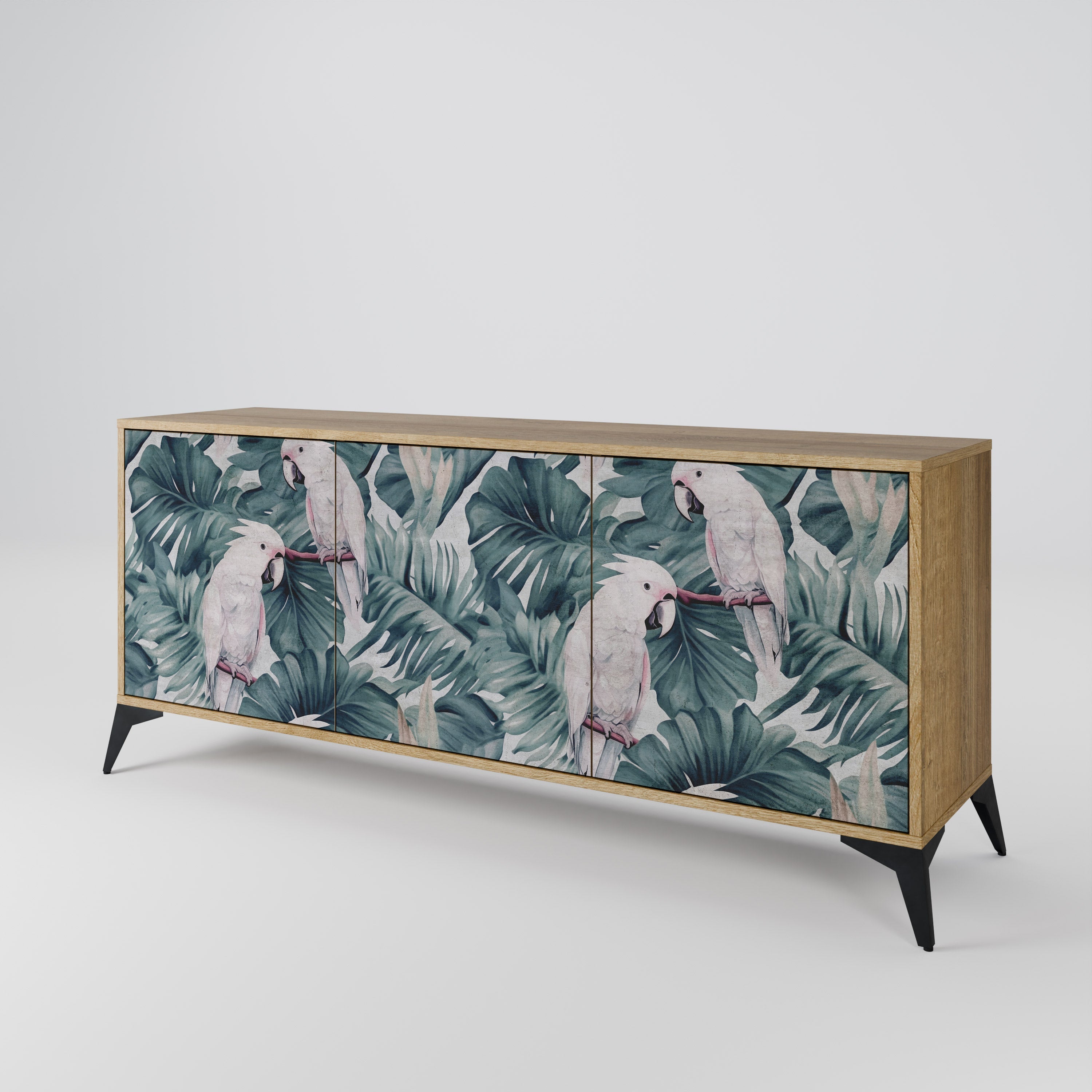 Buffet 3 portes POPINJAY LOOK effet chêne