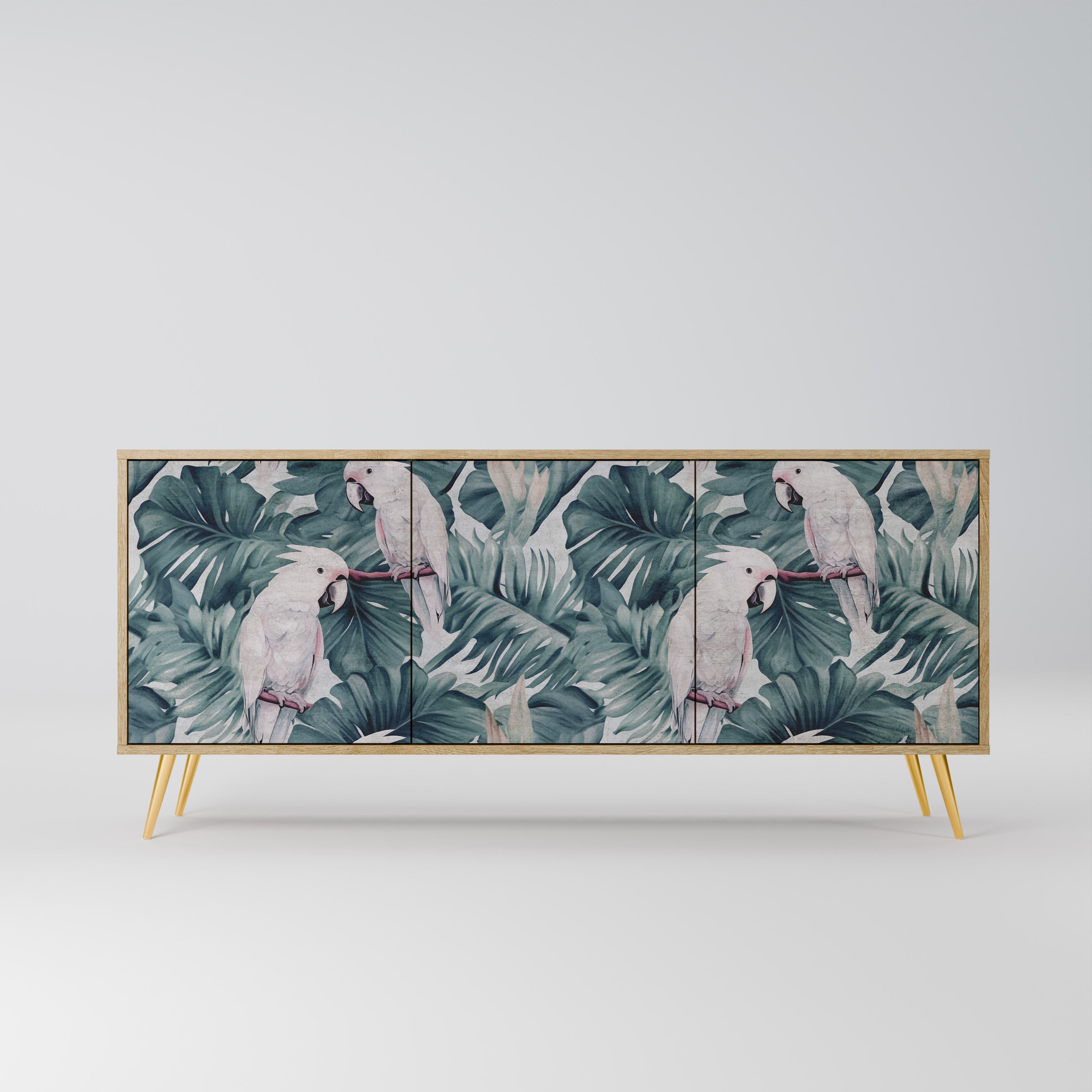 Buffet 3 portes POPINJAY LOOK effet chêne