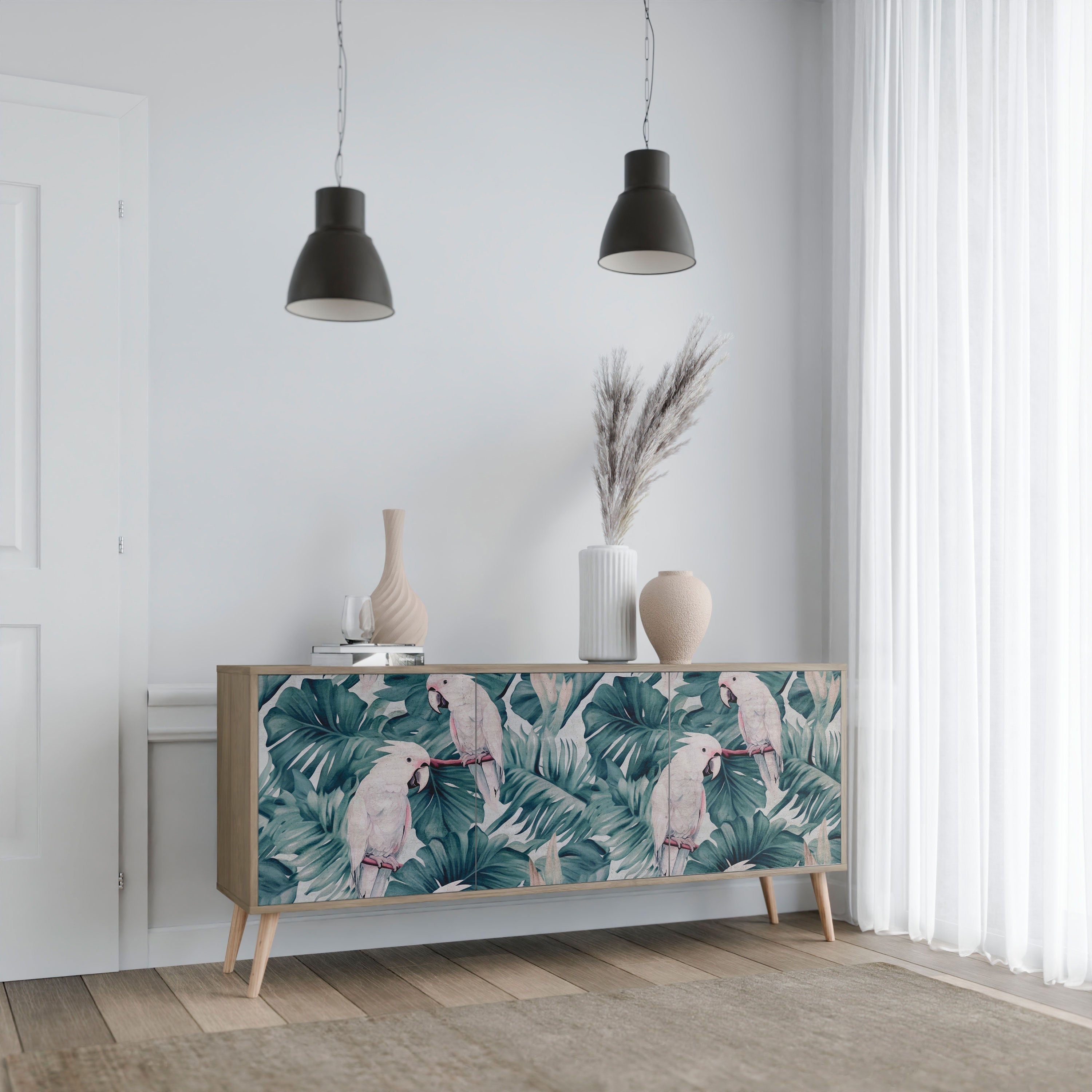 Buffet 3 portes POPINJAY LOOK effet chêne