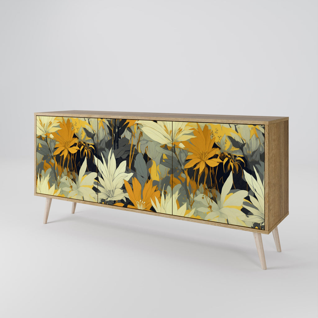 Buffet 3 portes SUNKISSED LILY effet chêne