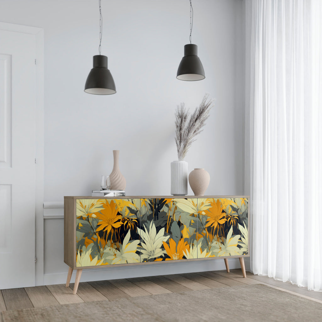 Buffet 3 portes SUNKISSED LILY effet chêne