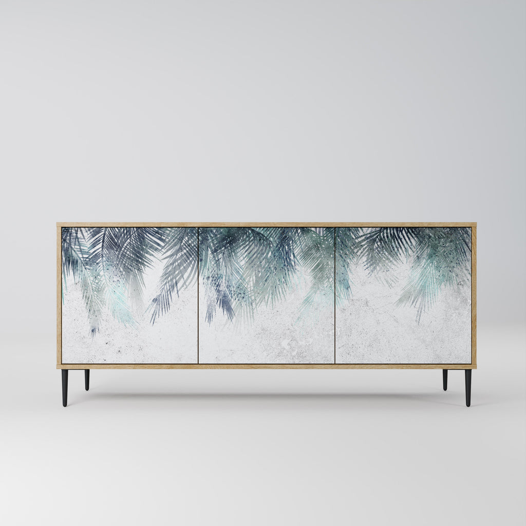 Buffet 3 portes PALM VEIL effet chêne