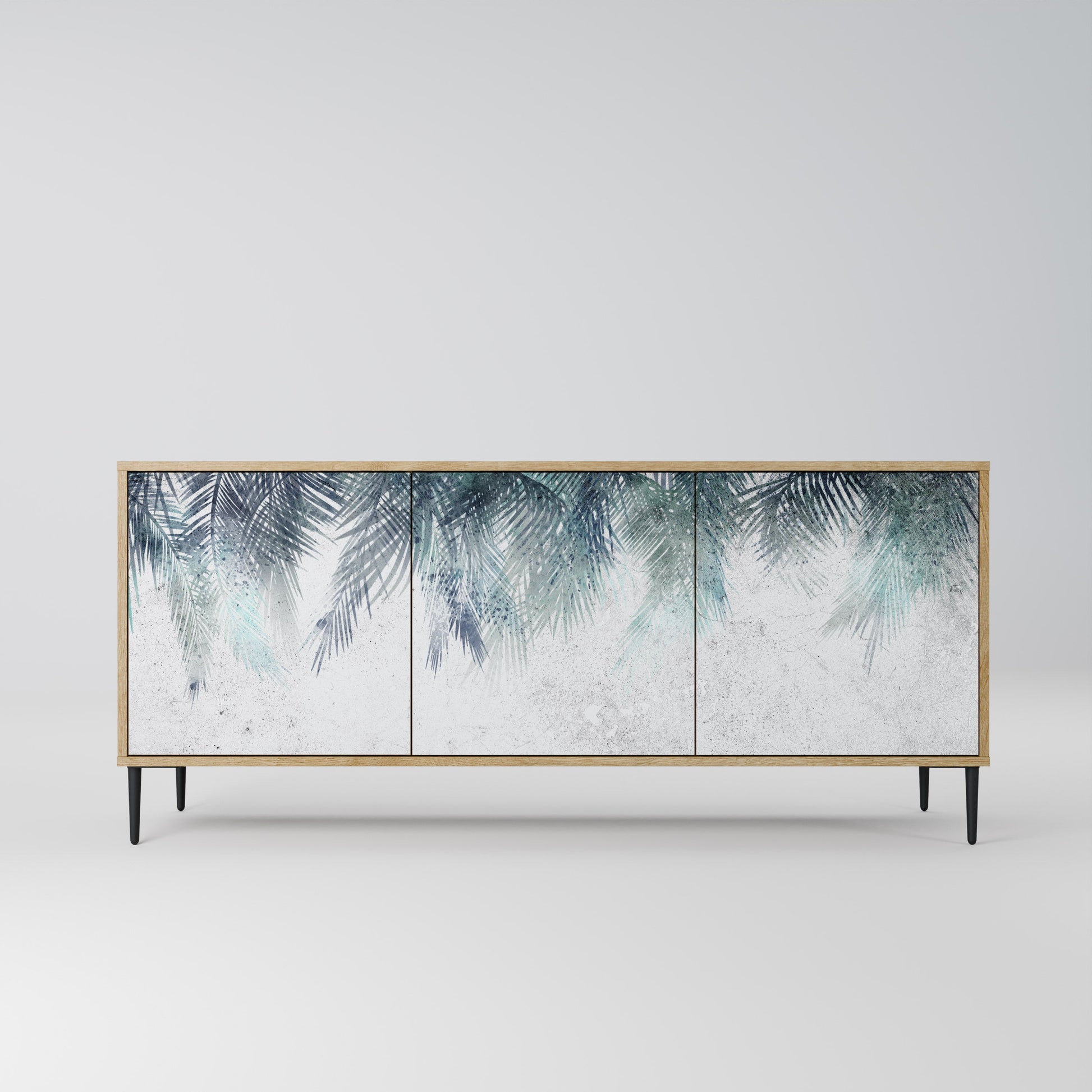 Buffet 3 portes PALM VEIL effet chêne