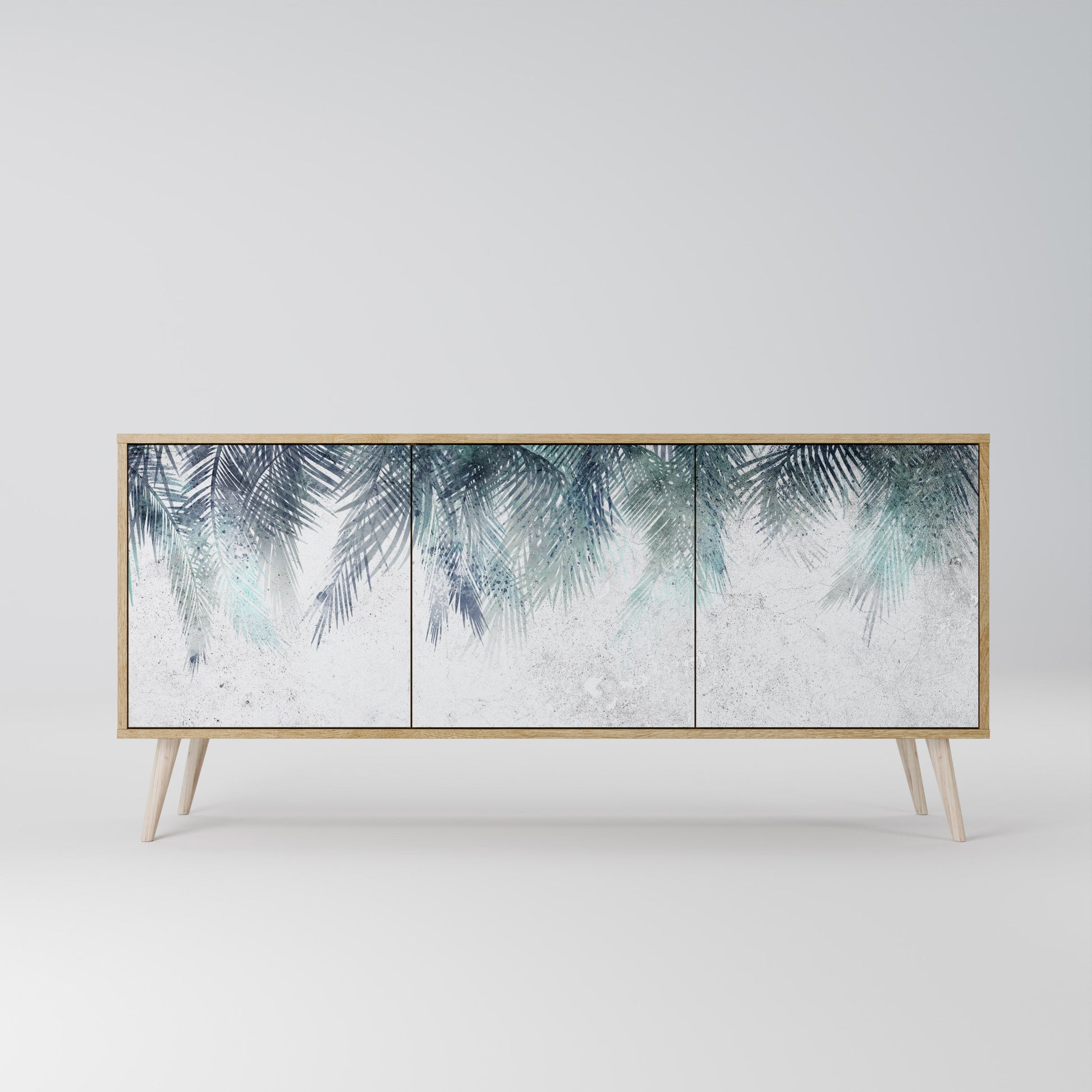 Buffet 3 portes PALM VEIL effet chêne