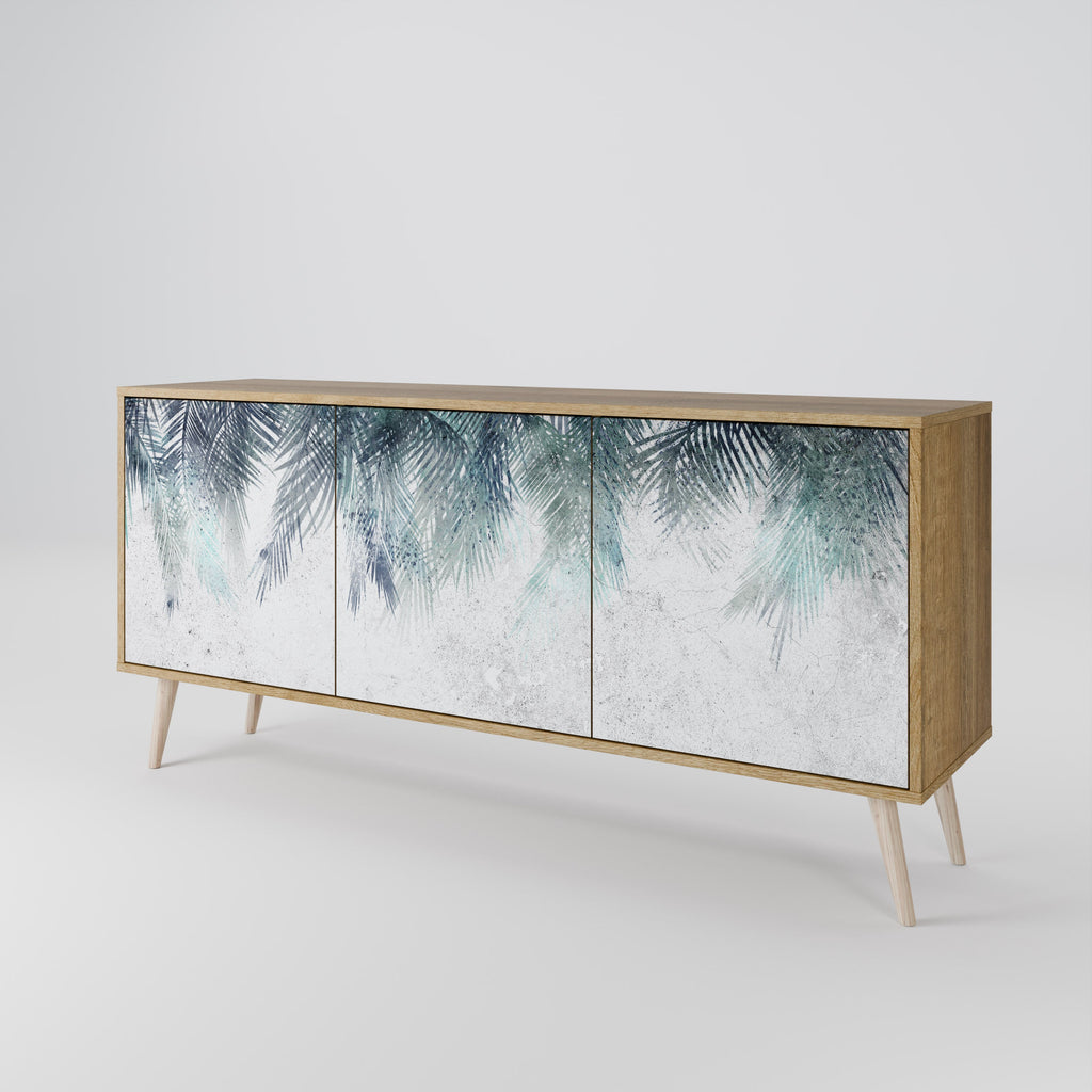 Buffet 3 portes PALM VEIL effet chêne