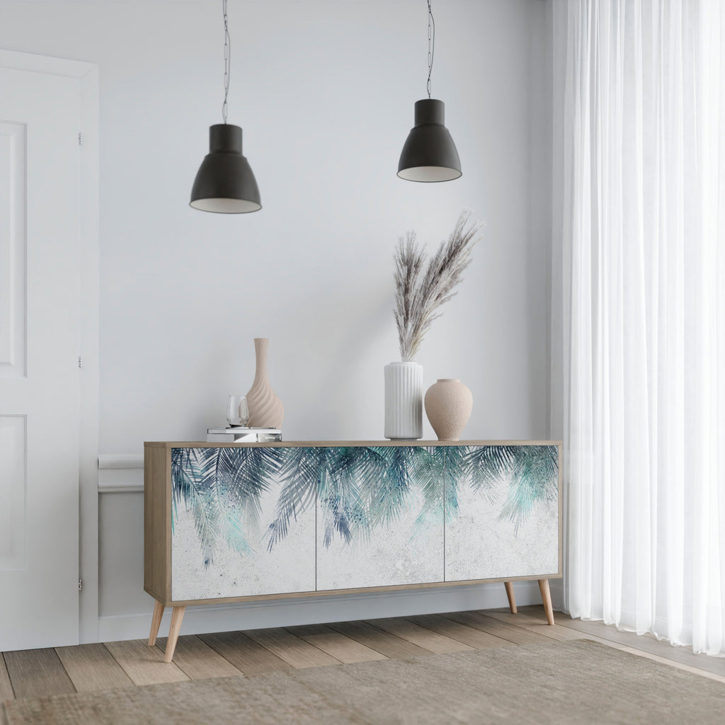 Buffet 3 portes PALM VEIL effet chêne