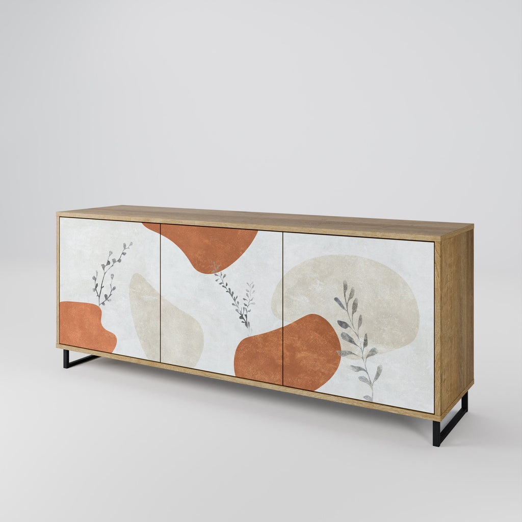 Buffet 3 portes TRANQUIL TWIG effet chêne