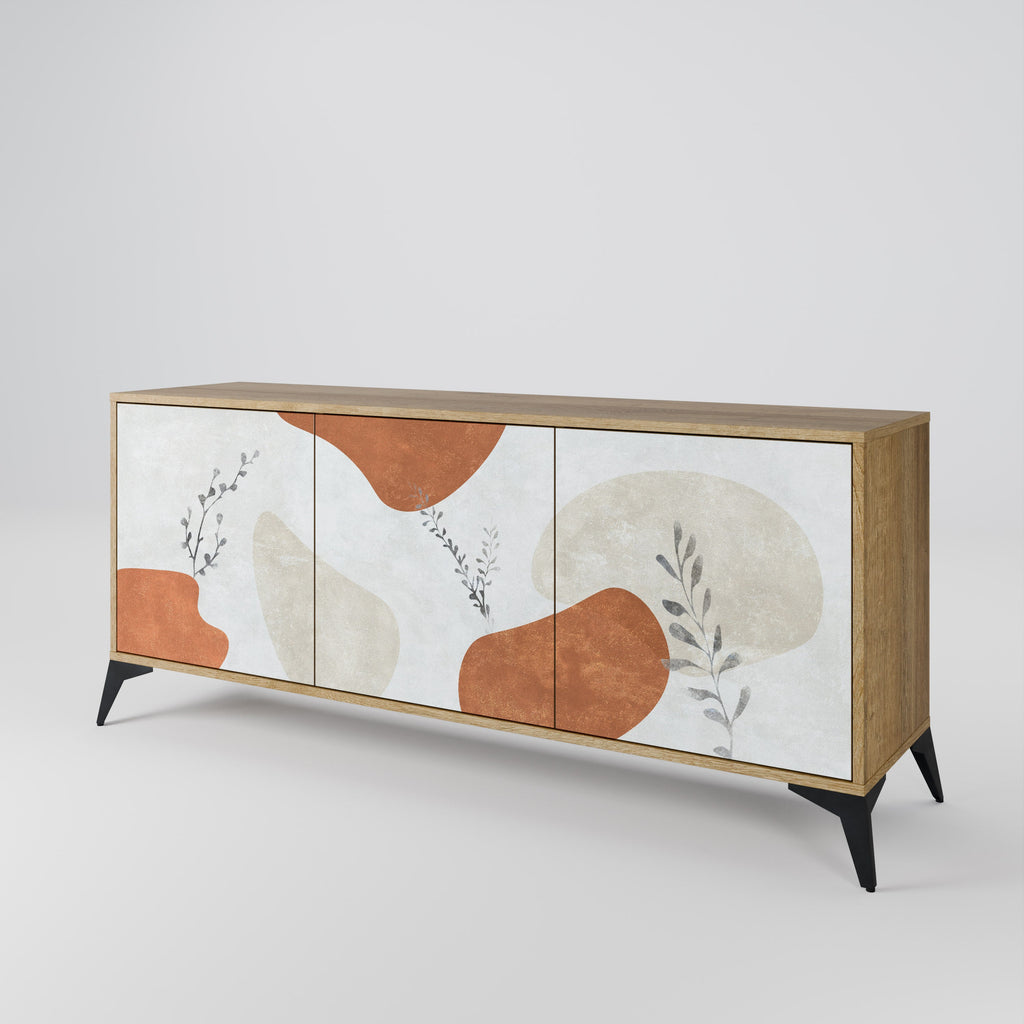 Buffet 3 portes TRANQUIL TWIG effet chêne