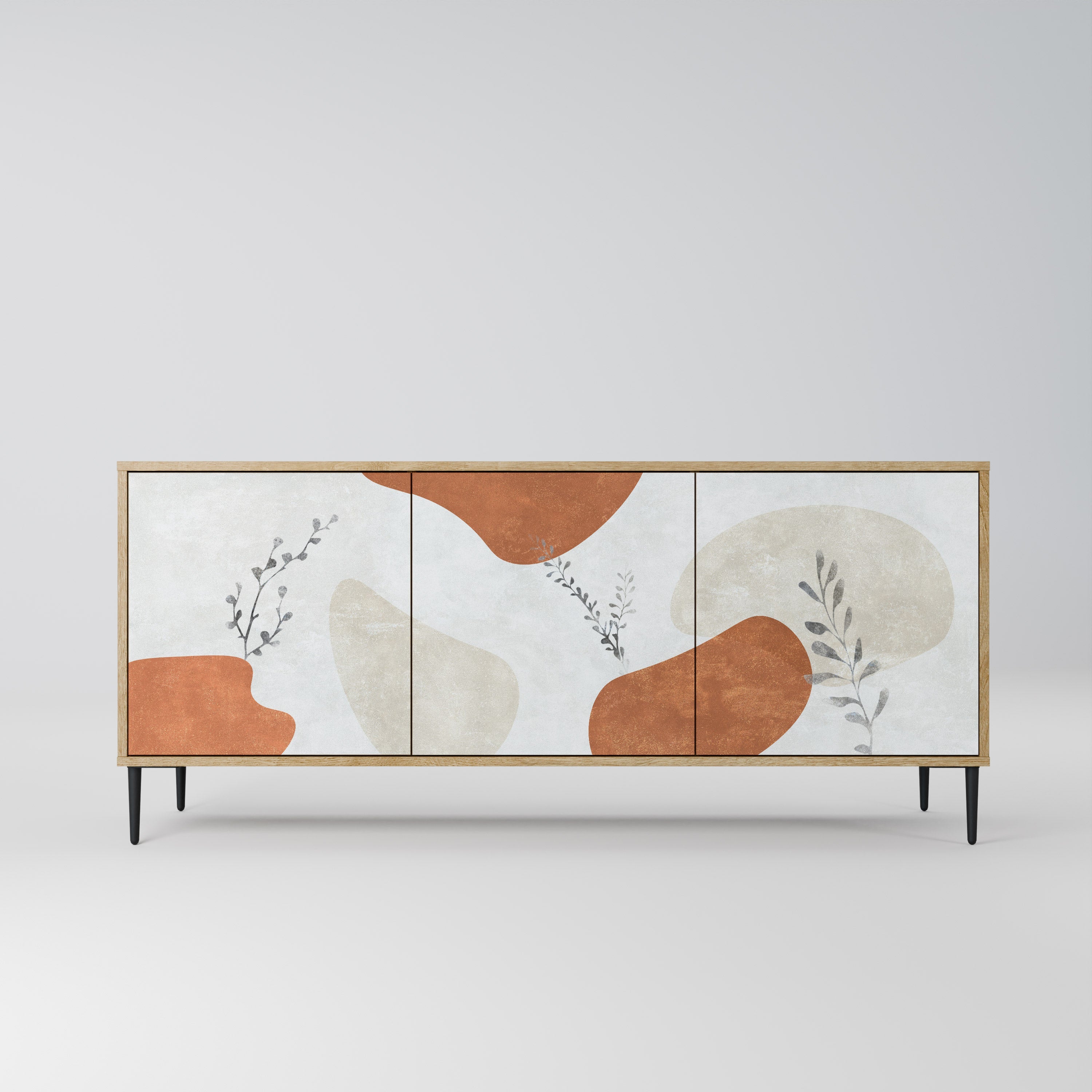 Buffet 3 portes TRANQUIL TWIG effet chêne