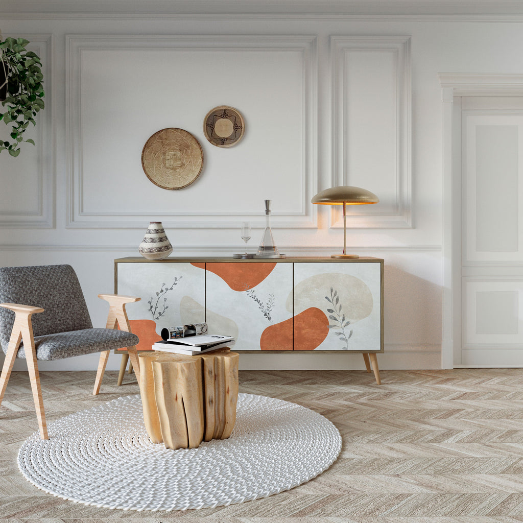 Buffet 3 portes TRANQUIL TWIG effet chêne