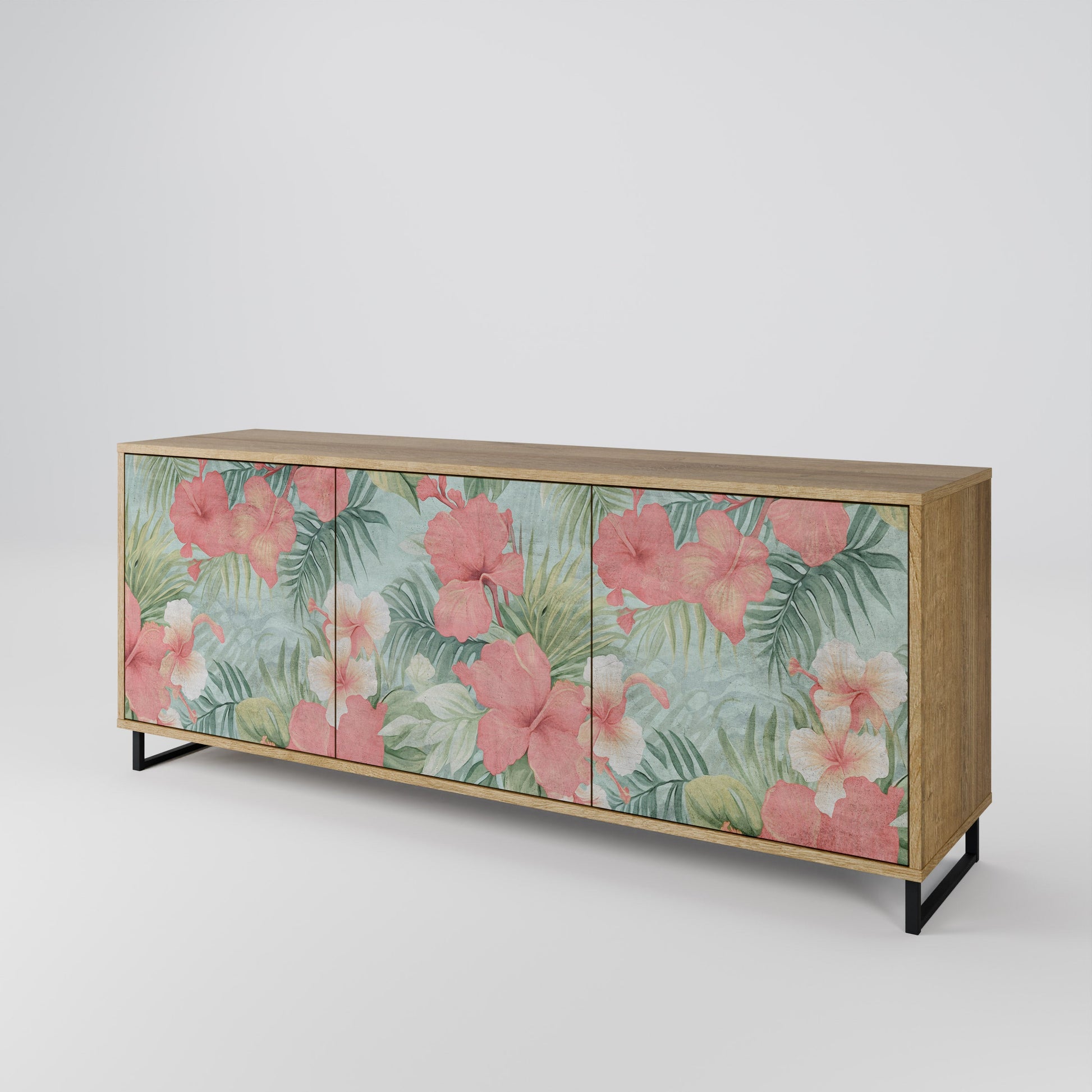 Buffet 3 portes effet chêne HAWAIIAN SPIRIT