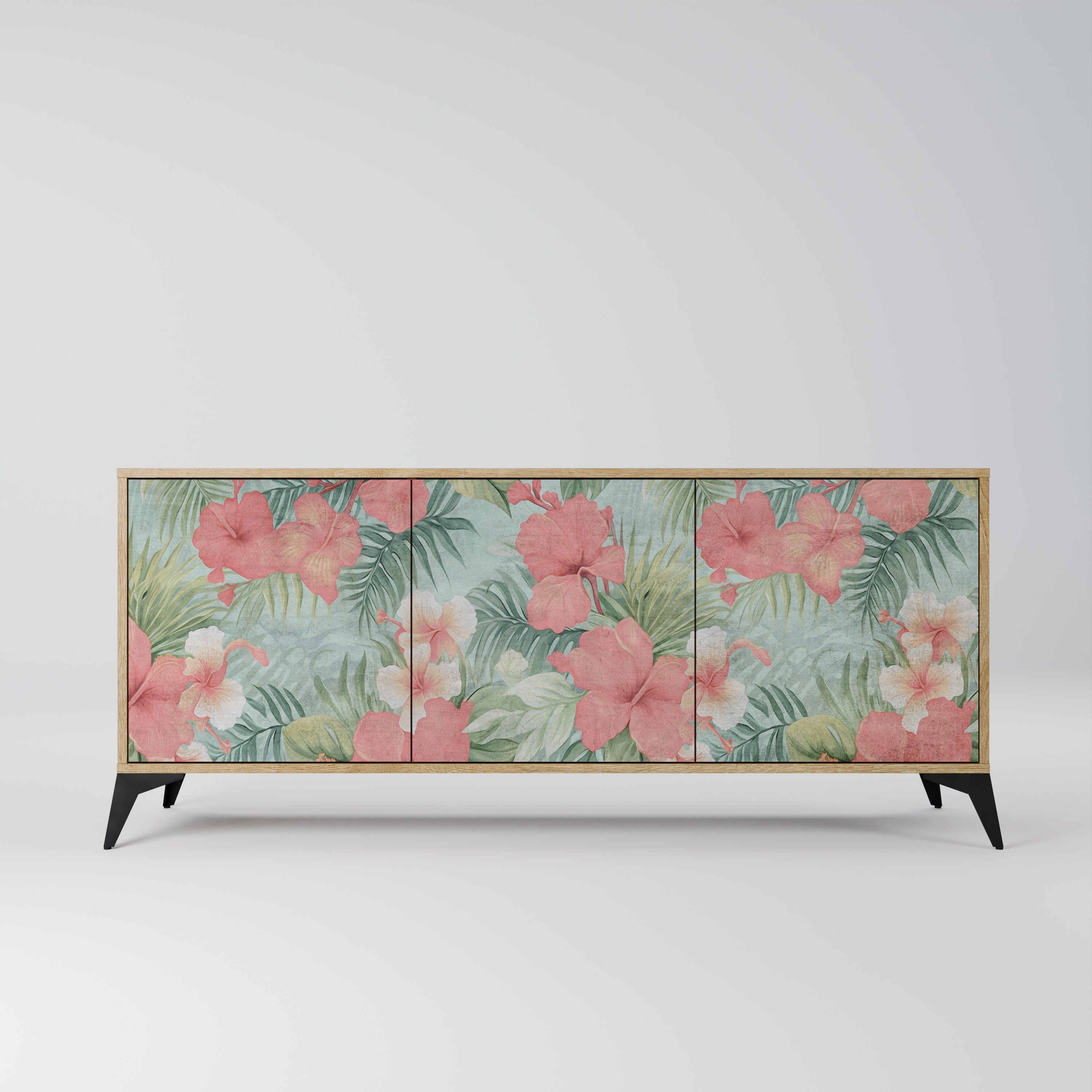 Buffet 3 portes effet chêne HAWAIIAN SPIRIT