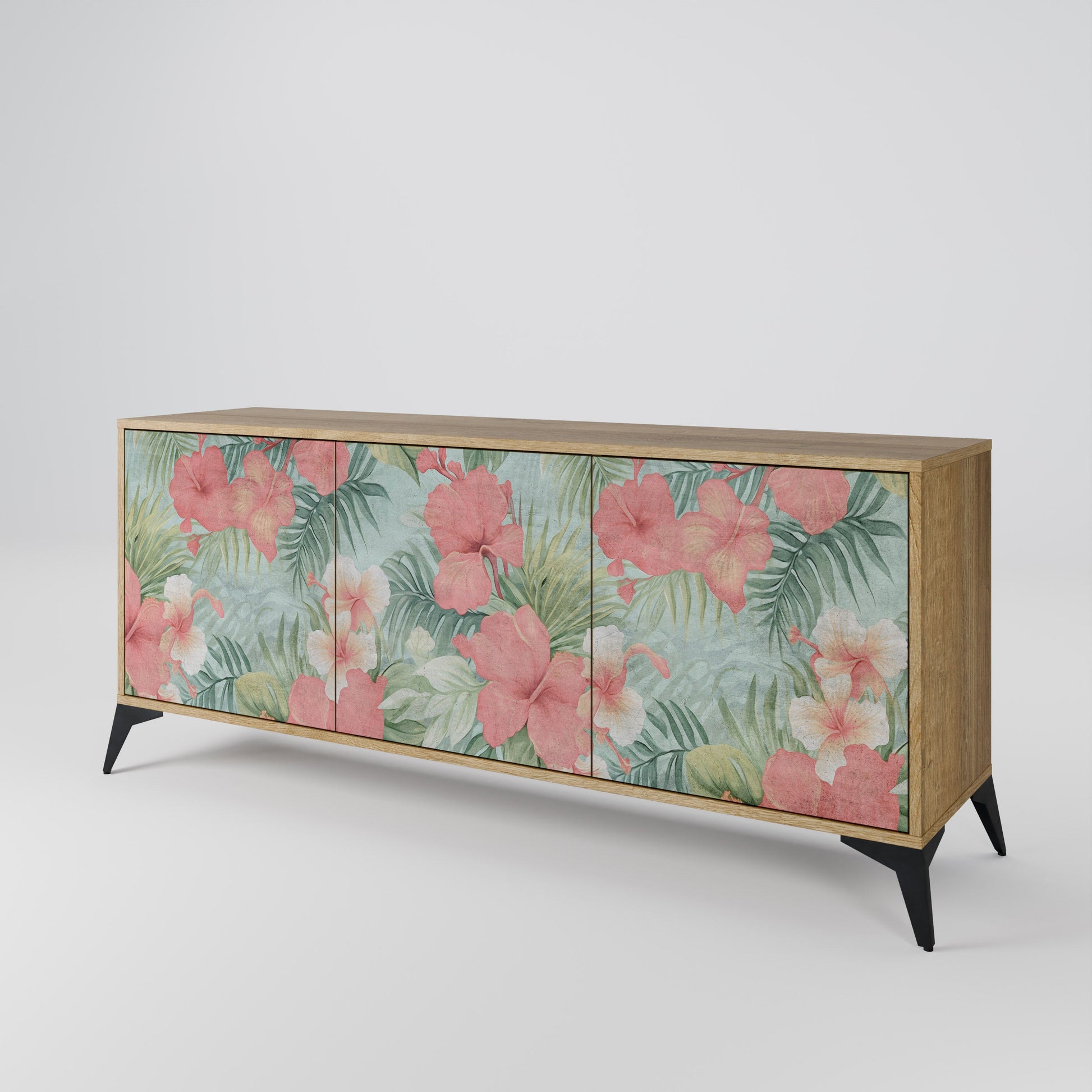 Buffet 3 portes effet chêne HAWAIIAN SPIRIT
