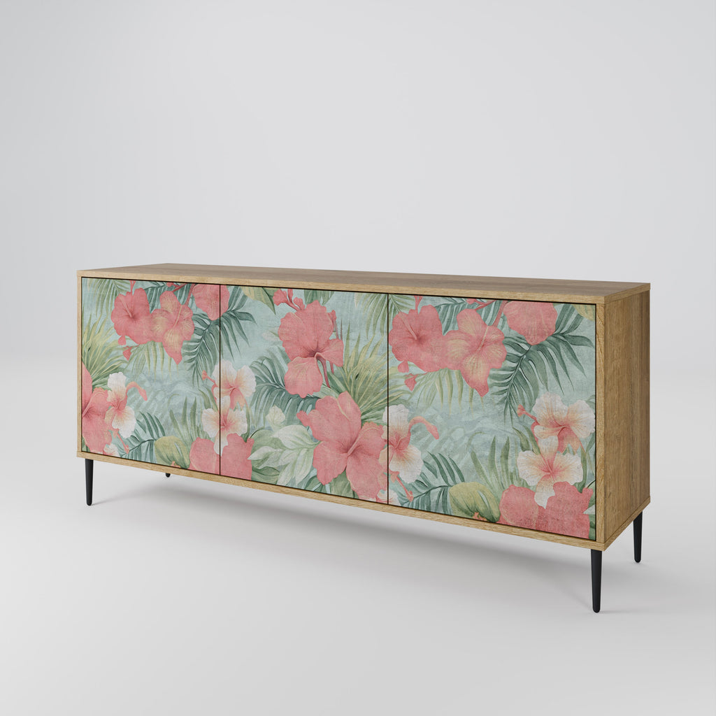 Buffet 3 portes effet chêne HAWAIIAN SPIRIT