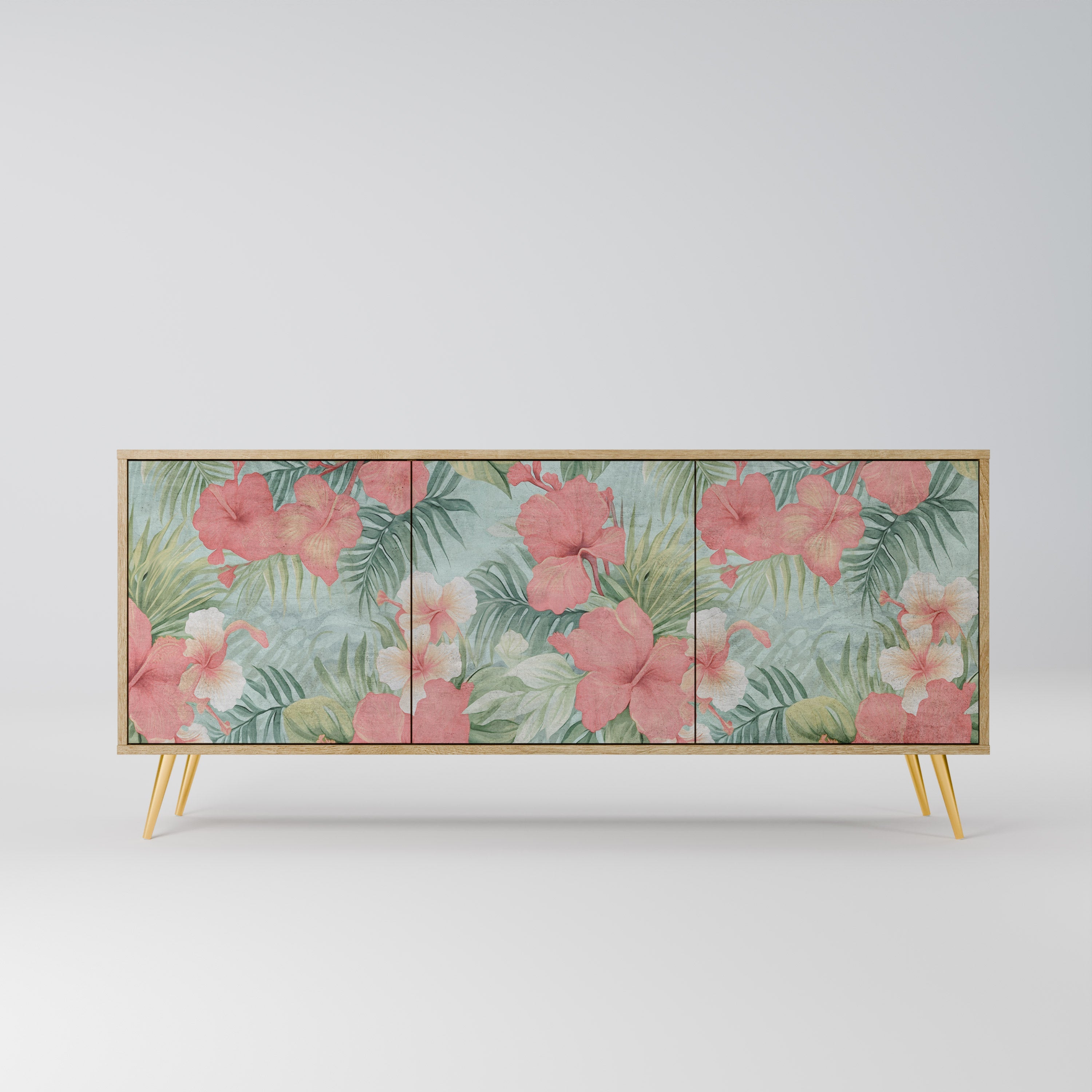 Buffet 3 portes effet chêne HAWAIIAN SPIRIT