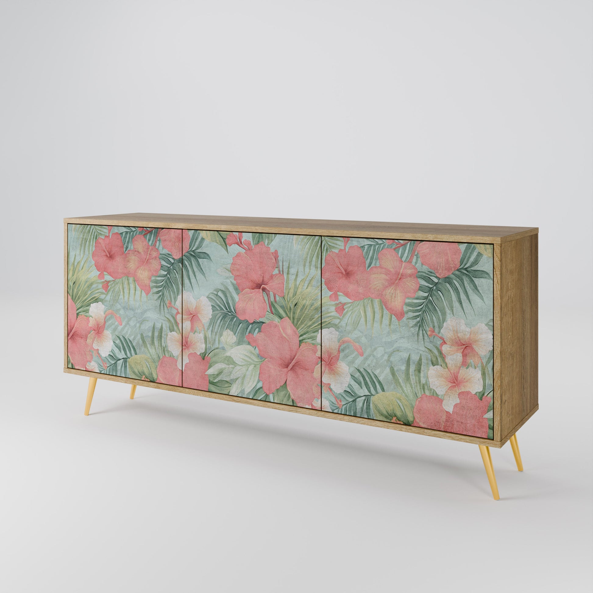Buffet 3 portes effet chêne HAWAIIAN SPIRIT