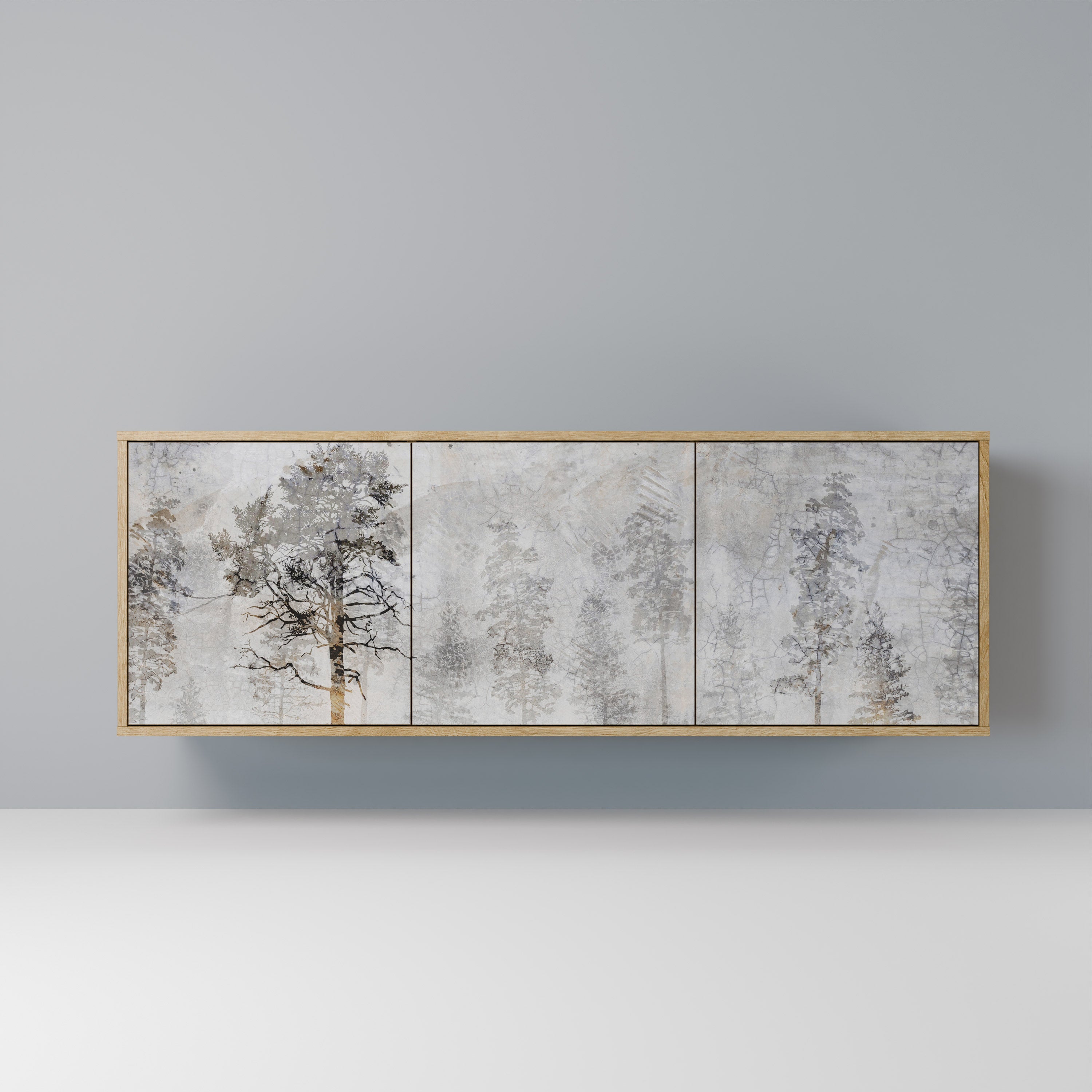 Buffet 3 portes effet chêne FADE IN THE TREES