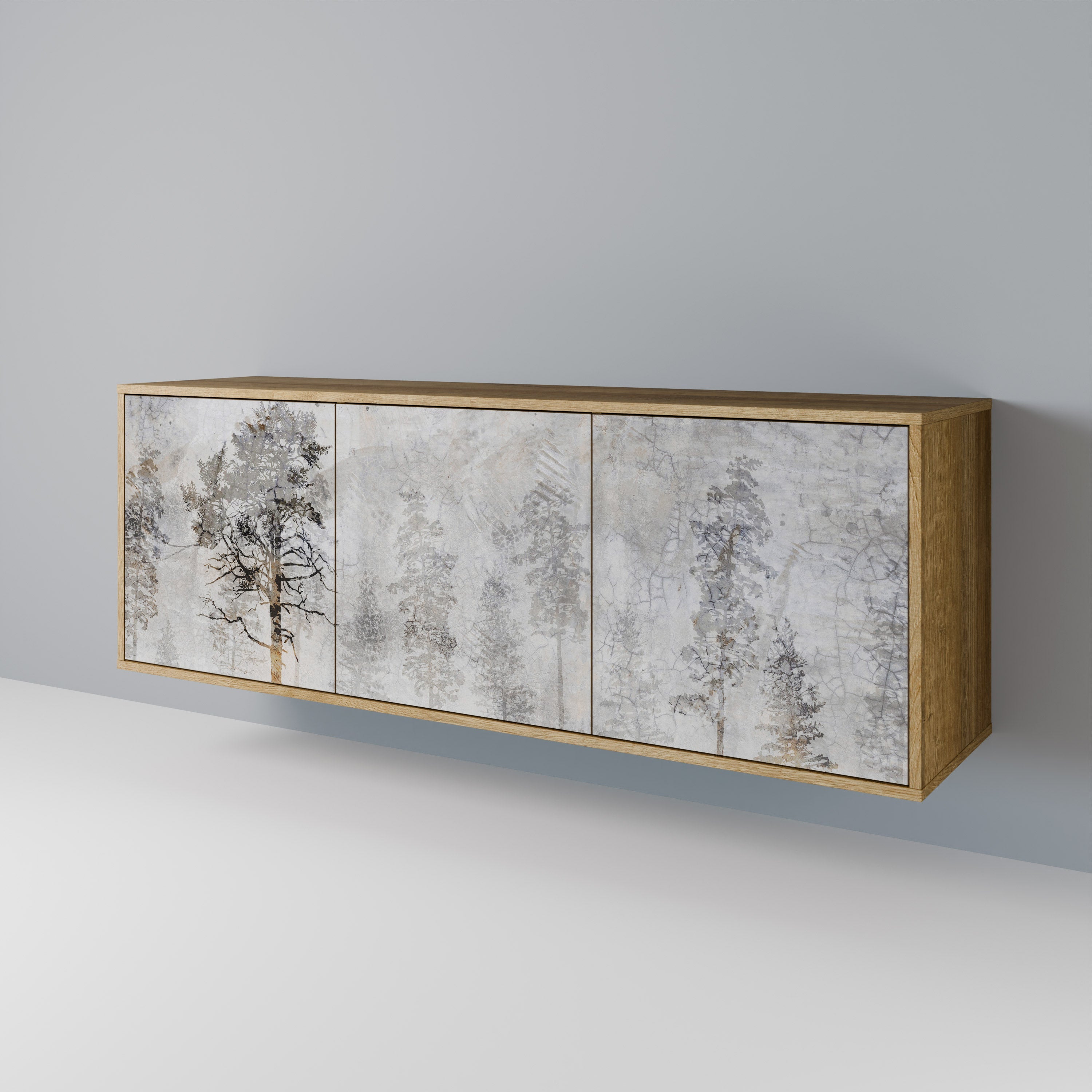 Buffet 3 portes effet chêne FADE IN THE TREES