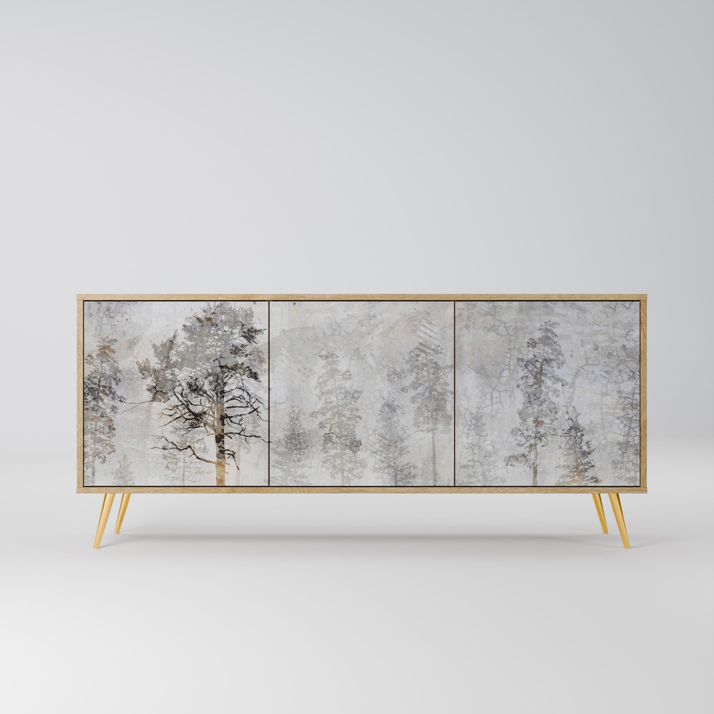 Buffet 3 portes effet chêne FADE IN THE TREES