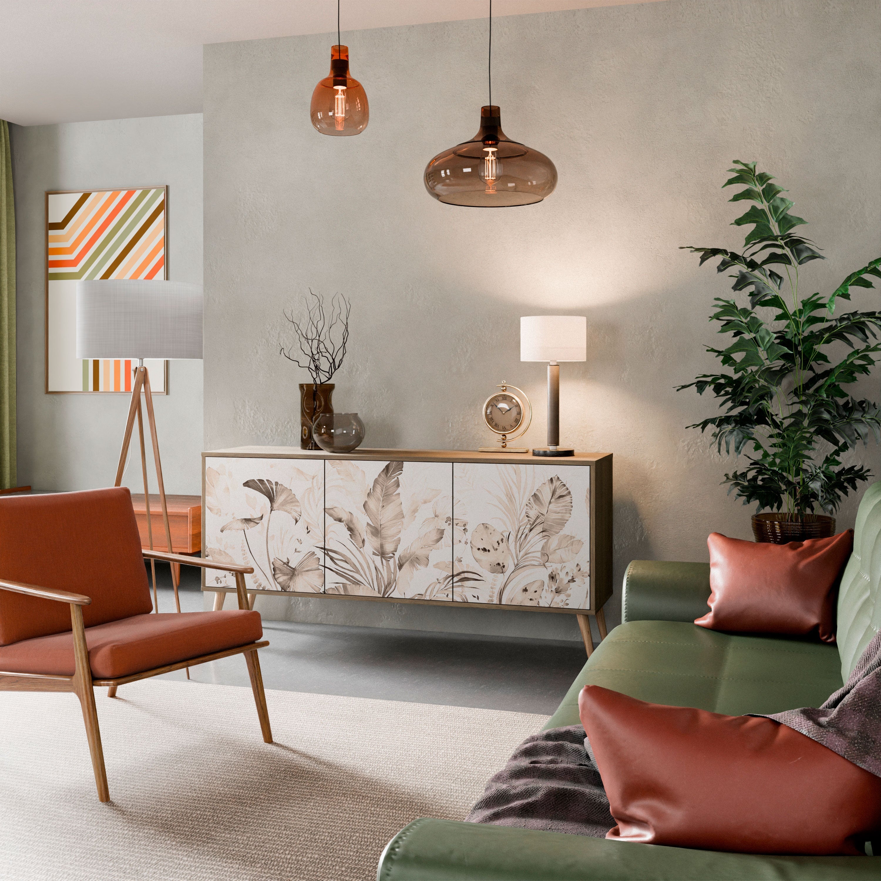 Buffet 3 portes effet chêne WILD TENDERNESS