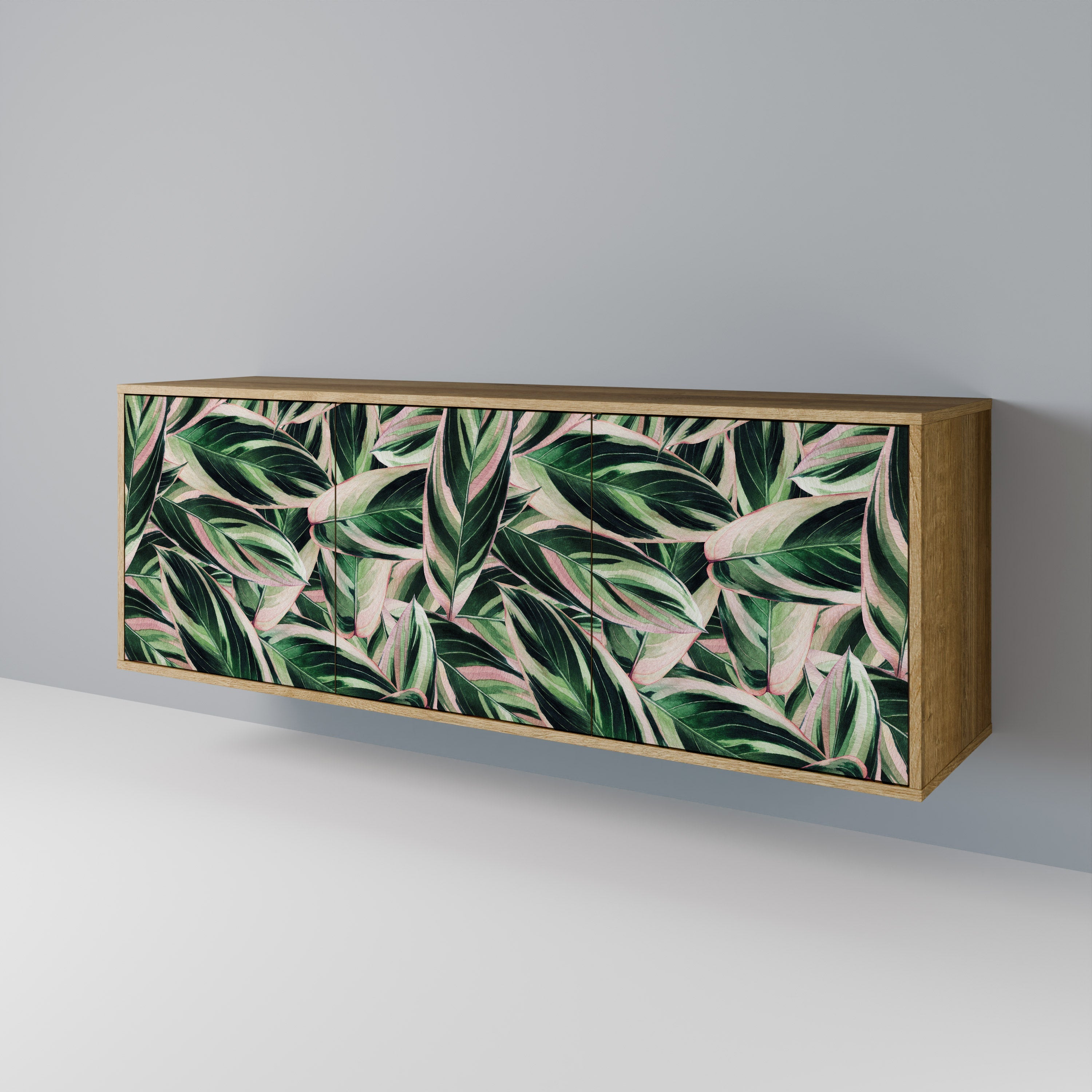 Buffet 3 portes EERIE STROMANTHE effet chêne