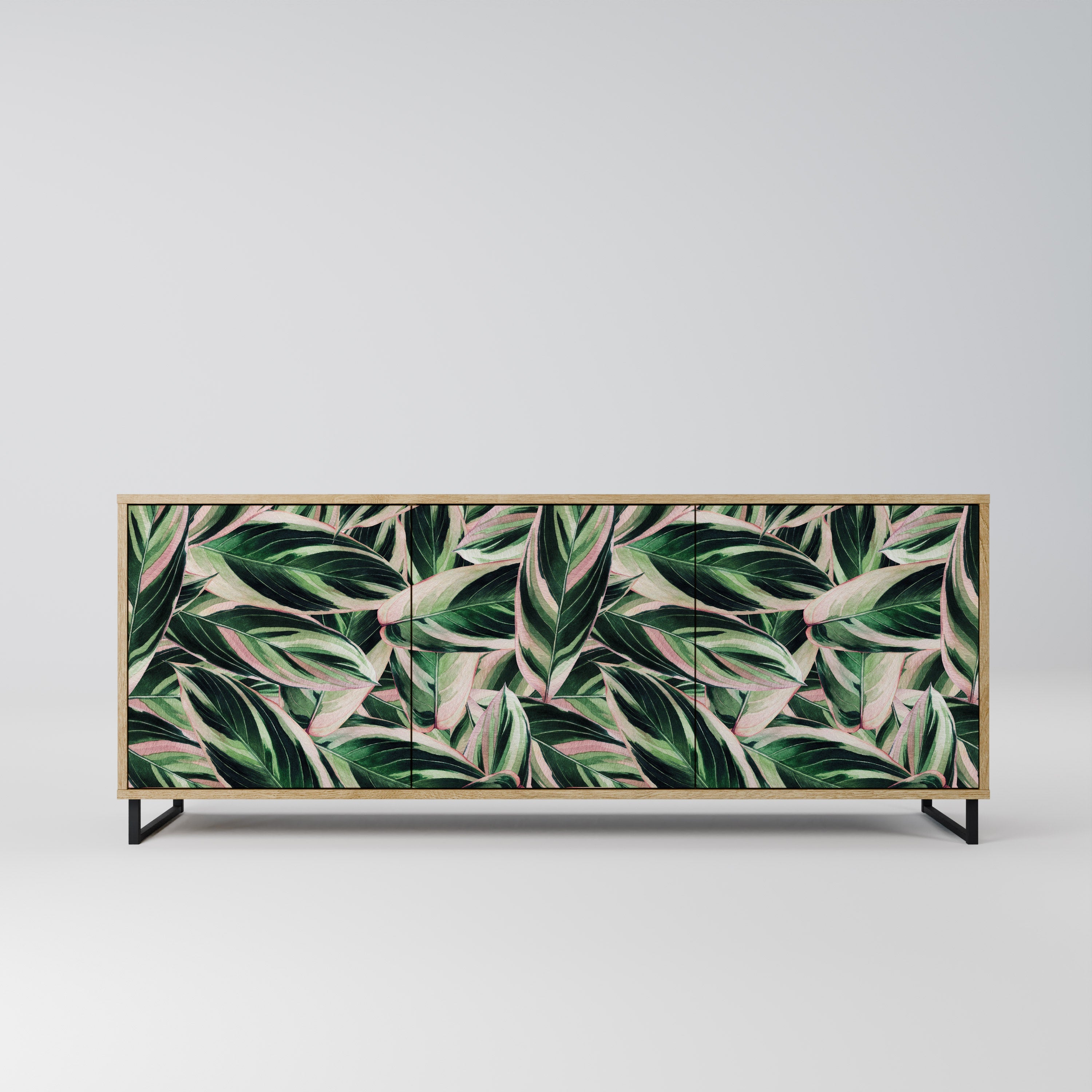 Buffet 3 portes EERIE STROMANTHE effet chêne