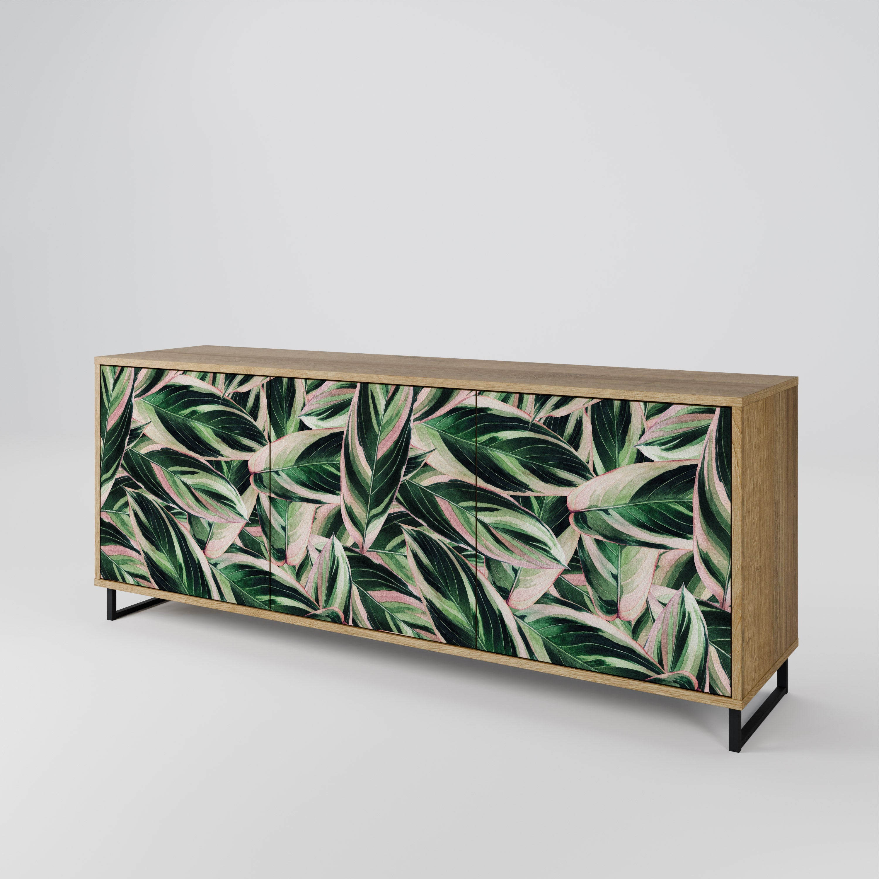 Buffet 3 portes EERIE STROMANTHE effet chêne