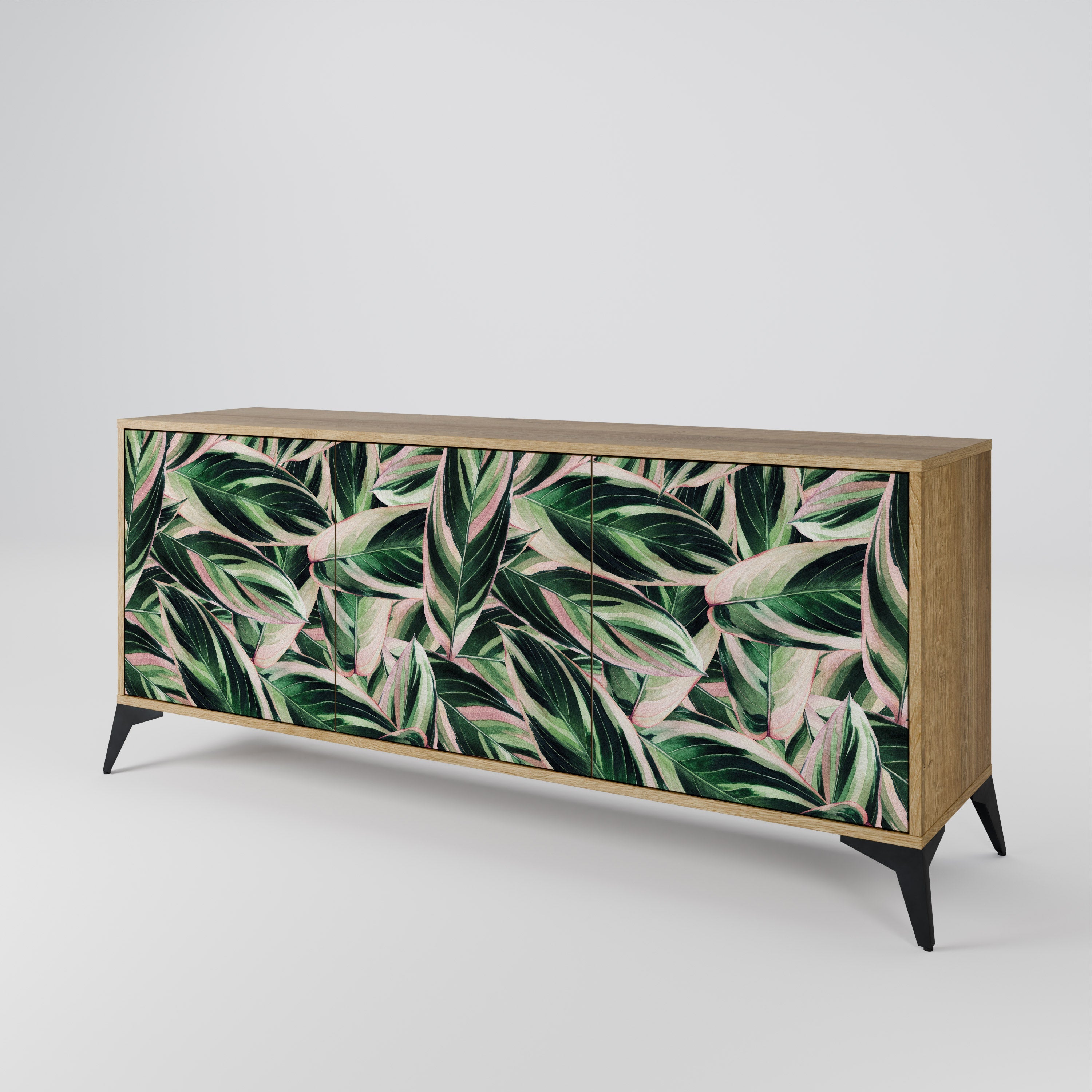 Buffet 3 portes EERIE STROMANTHE effet chêne