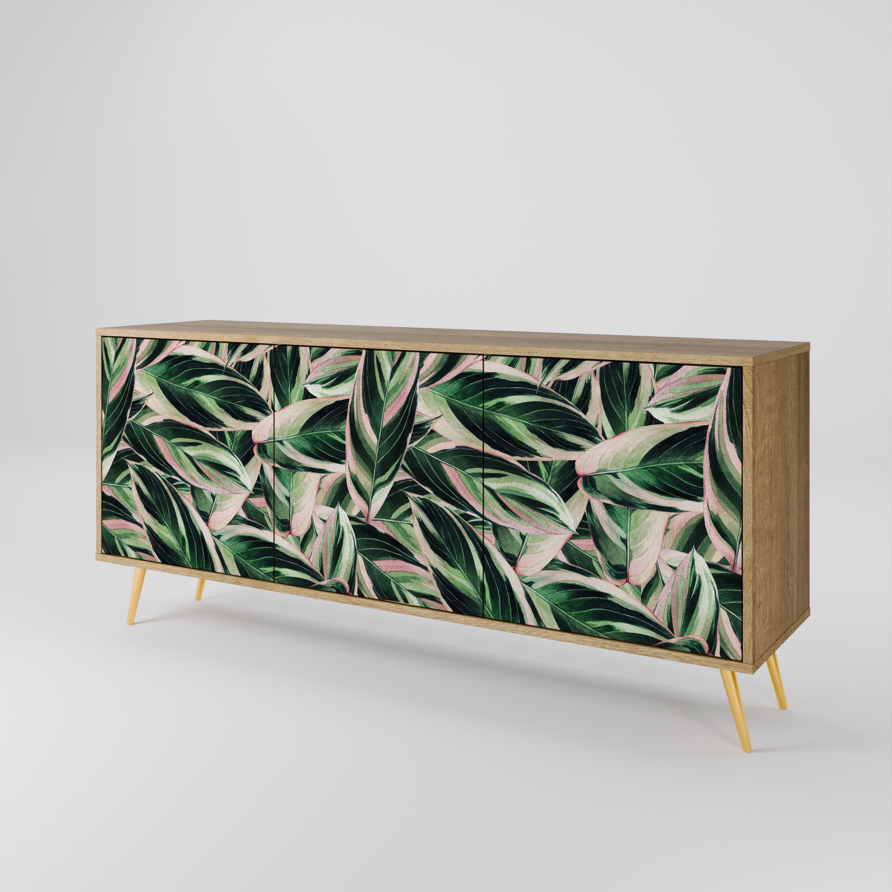 Buffet 3 portes EERIE STROMANTHE effet chêne