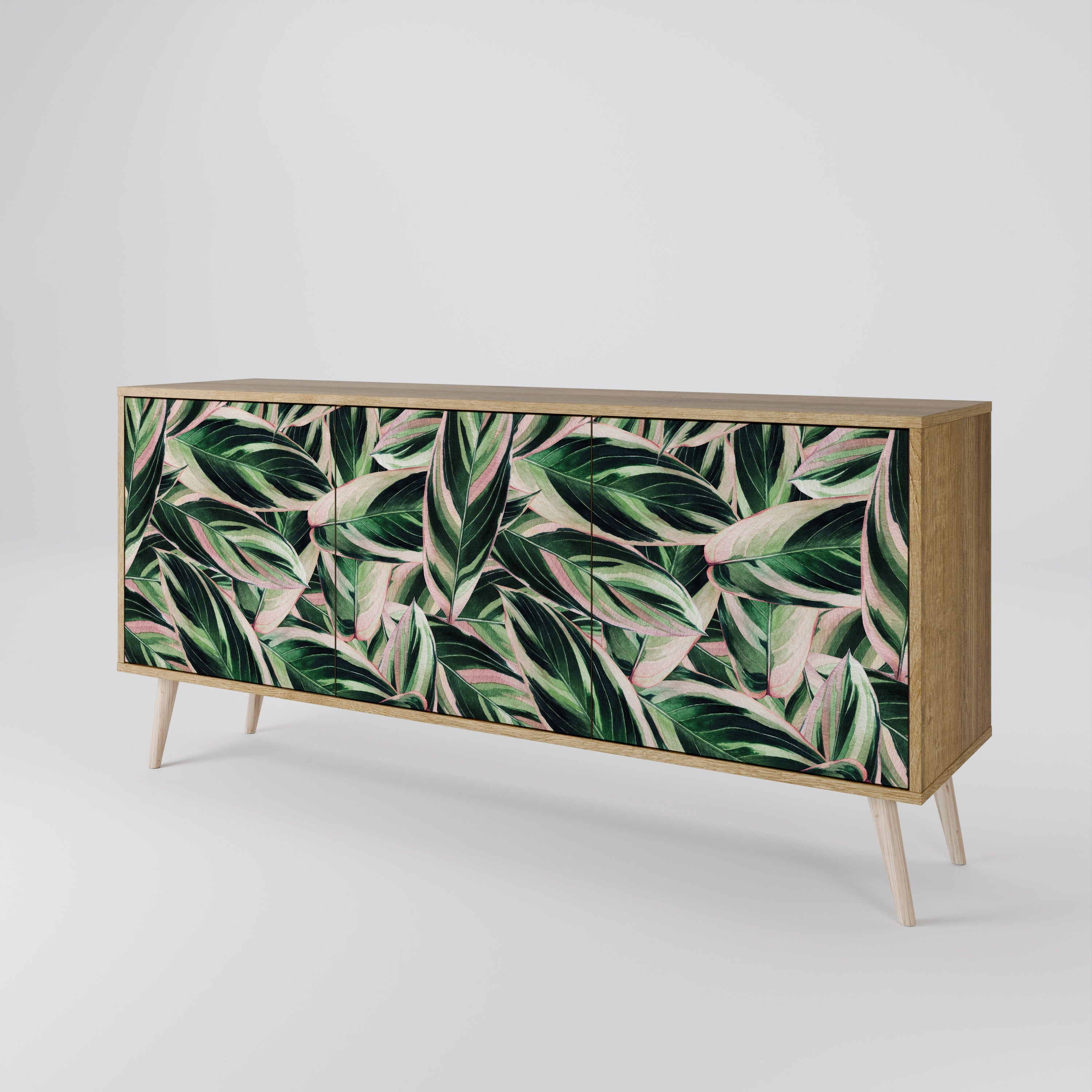 Buffet 3 portes EERIE STROMANTHE effet chêne