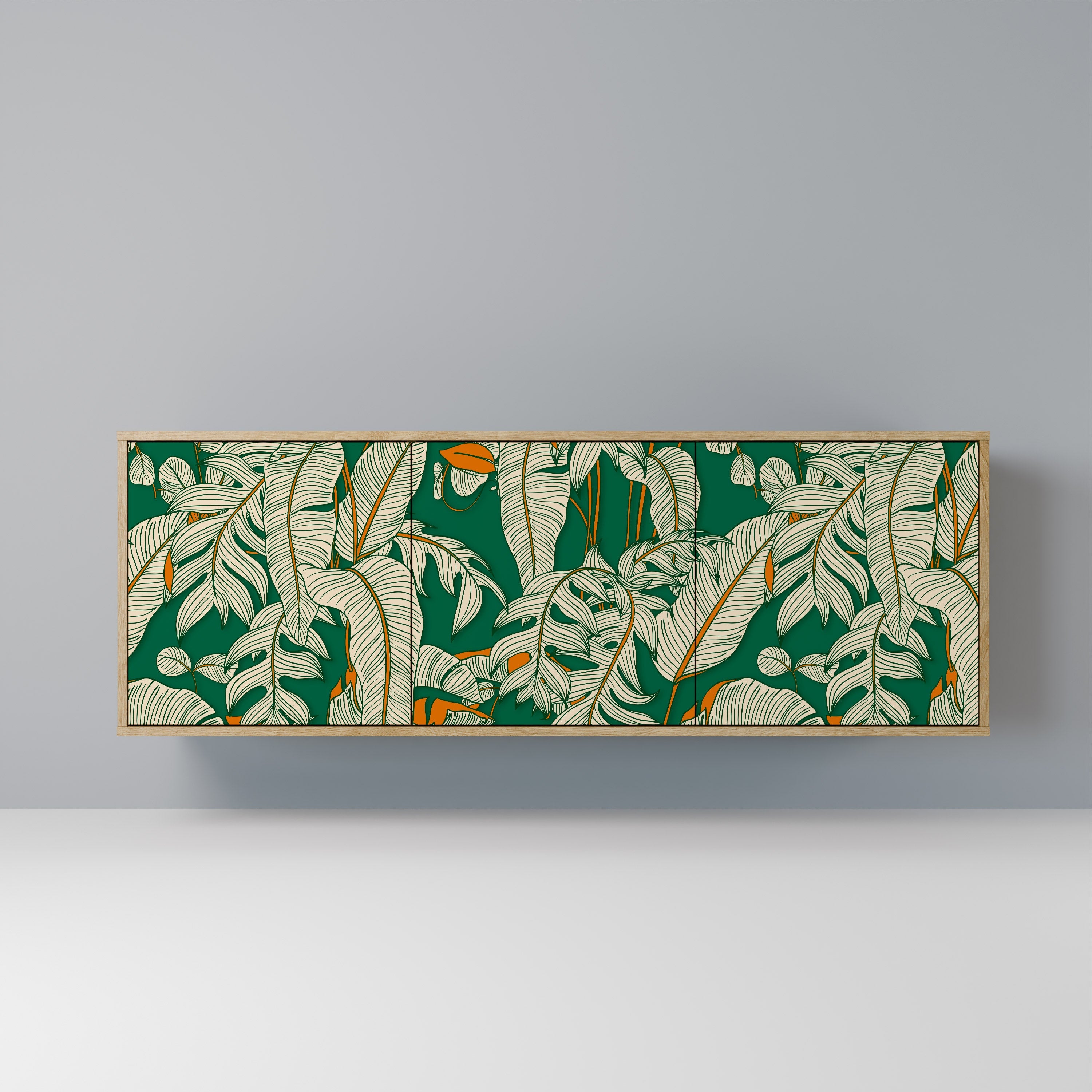 Buffet 3 portes VERDANT PLEASURES effet chêne