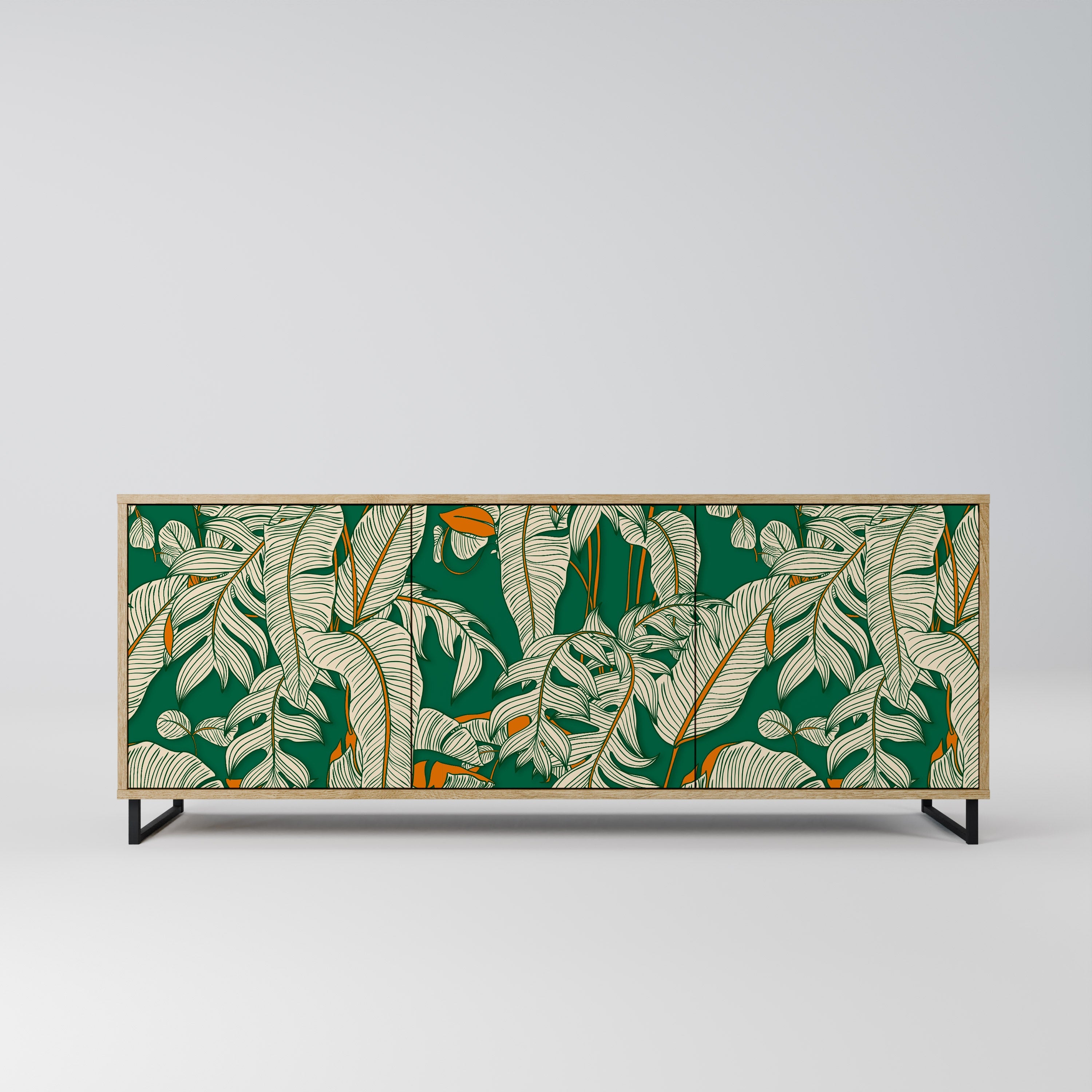 Buffet 3 portes VERDANT PLEASURES effet chêne