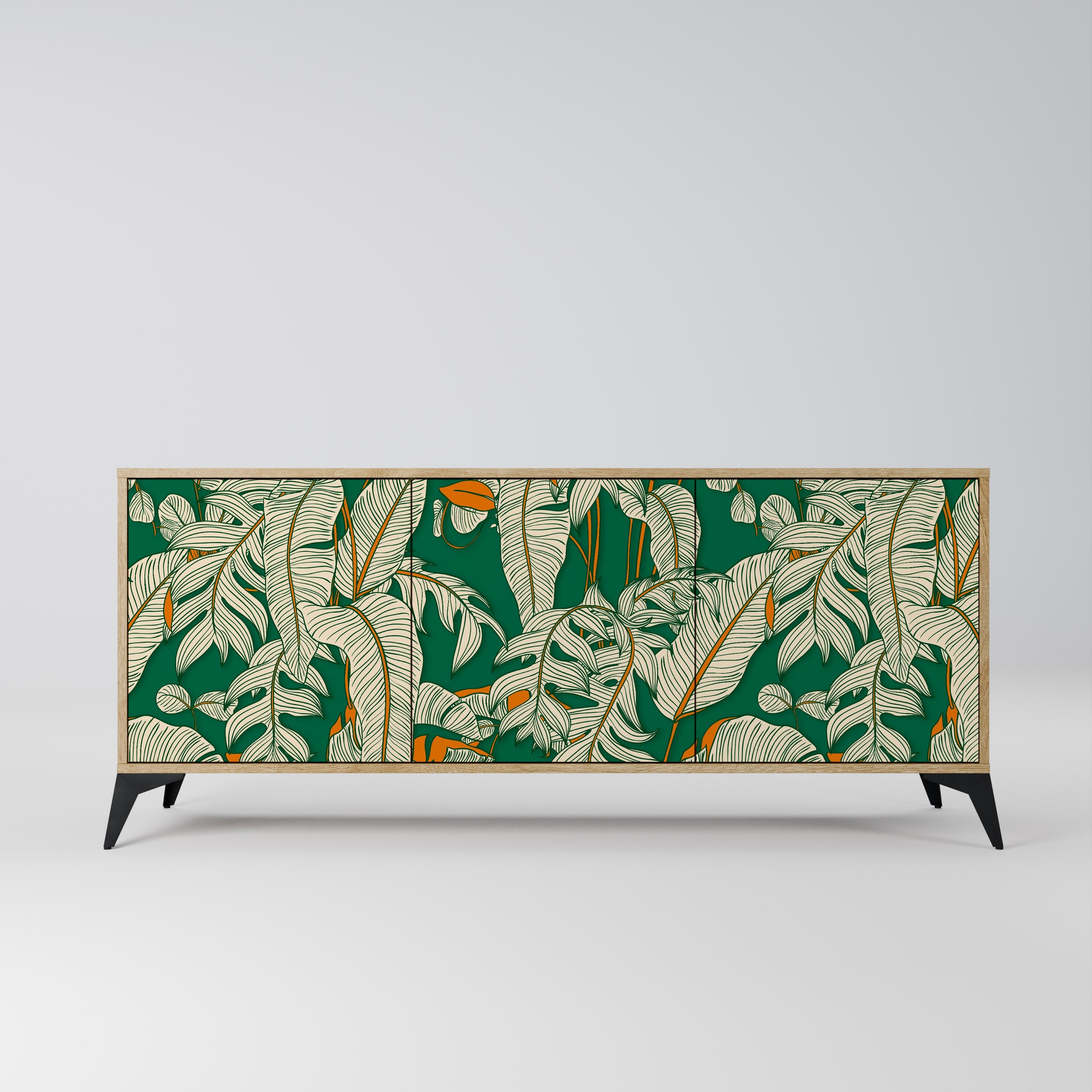 Buffet 3 portes VERDANT PLEASURES effet chêne